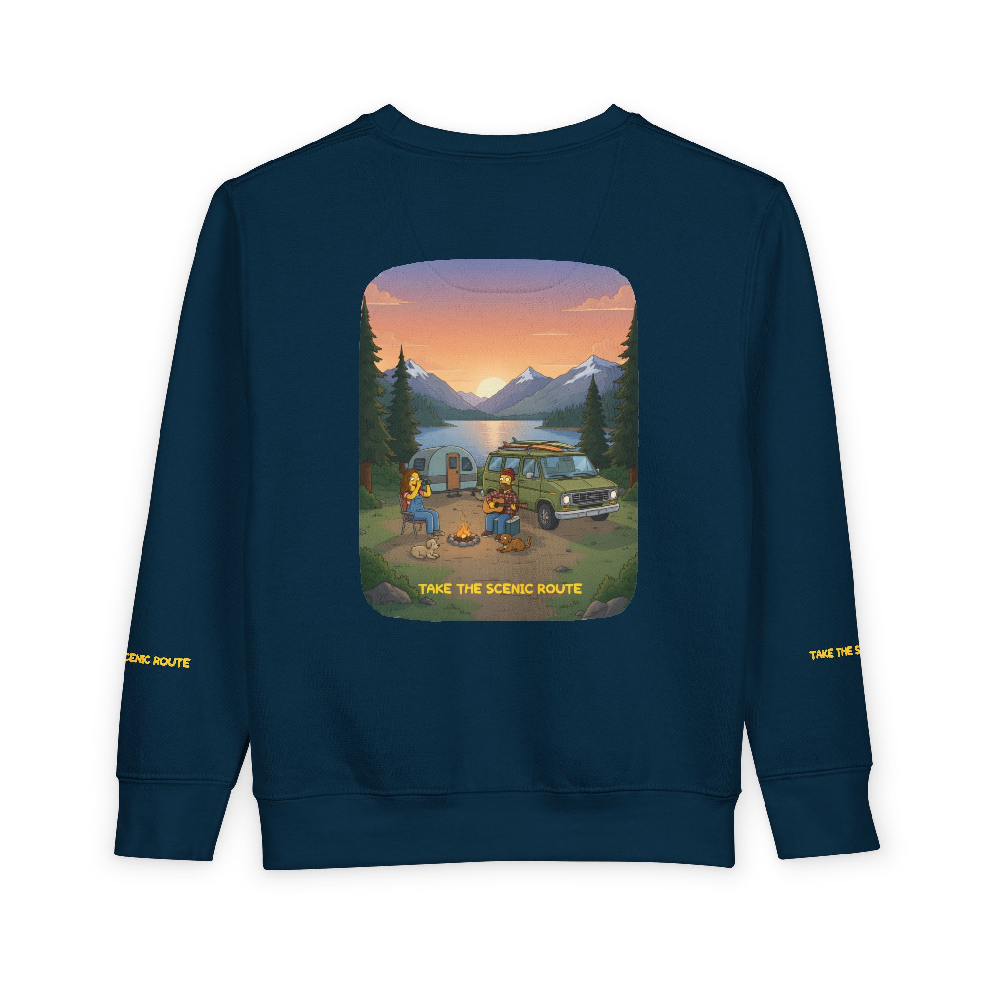 Toddler Sweatshirt - "Take The Scenic Route" (Design Sitcom-Line)