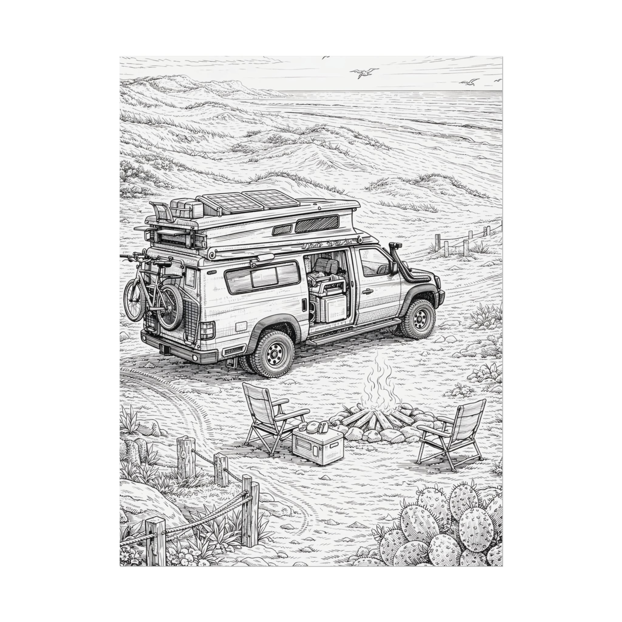 6446451553715359387_2048-1.jpeg Campervan Poster — Vintage RV Camping Landscape Wall Art