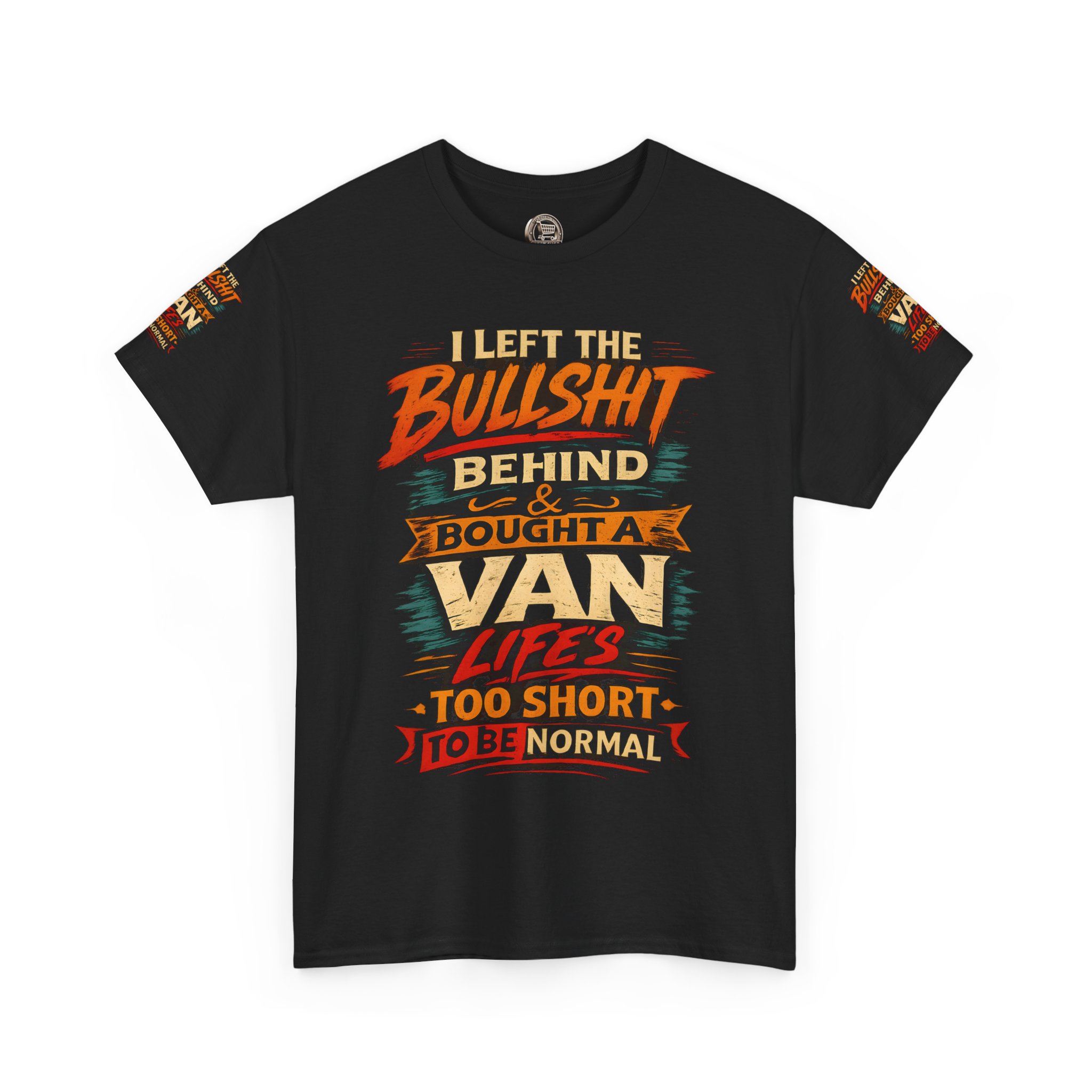 6447779855244773444_2048.jpeg Unisex Heavy Cotton Tee — "I Left The Bullshit" Design F**K-Line