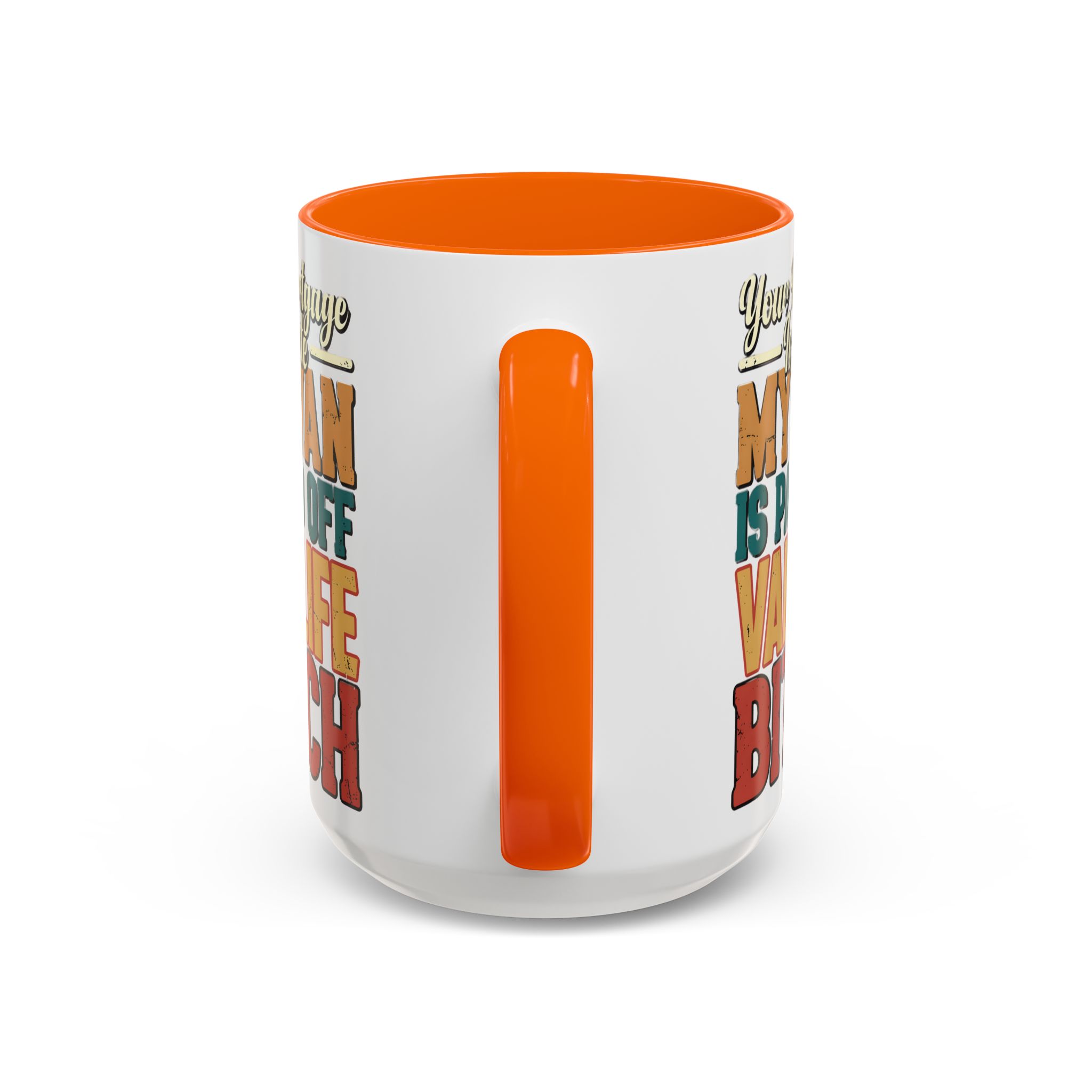 Accent Coffee Mug (11, 15oz) — "Your Mortgage Is Cute" Design F**K-Line