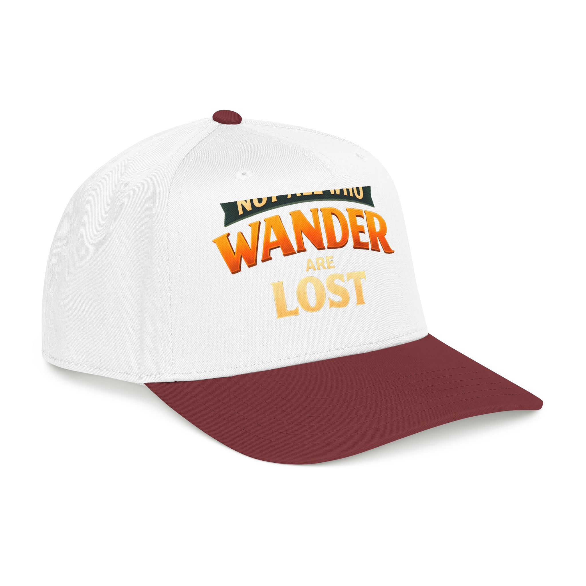 Baseball Cap - "Not All Who Wander Are Lost" Design Scenic-Line