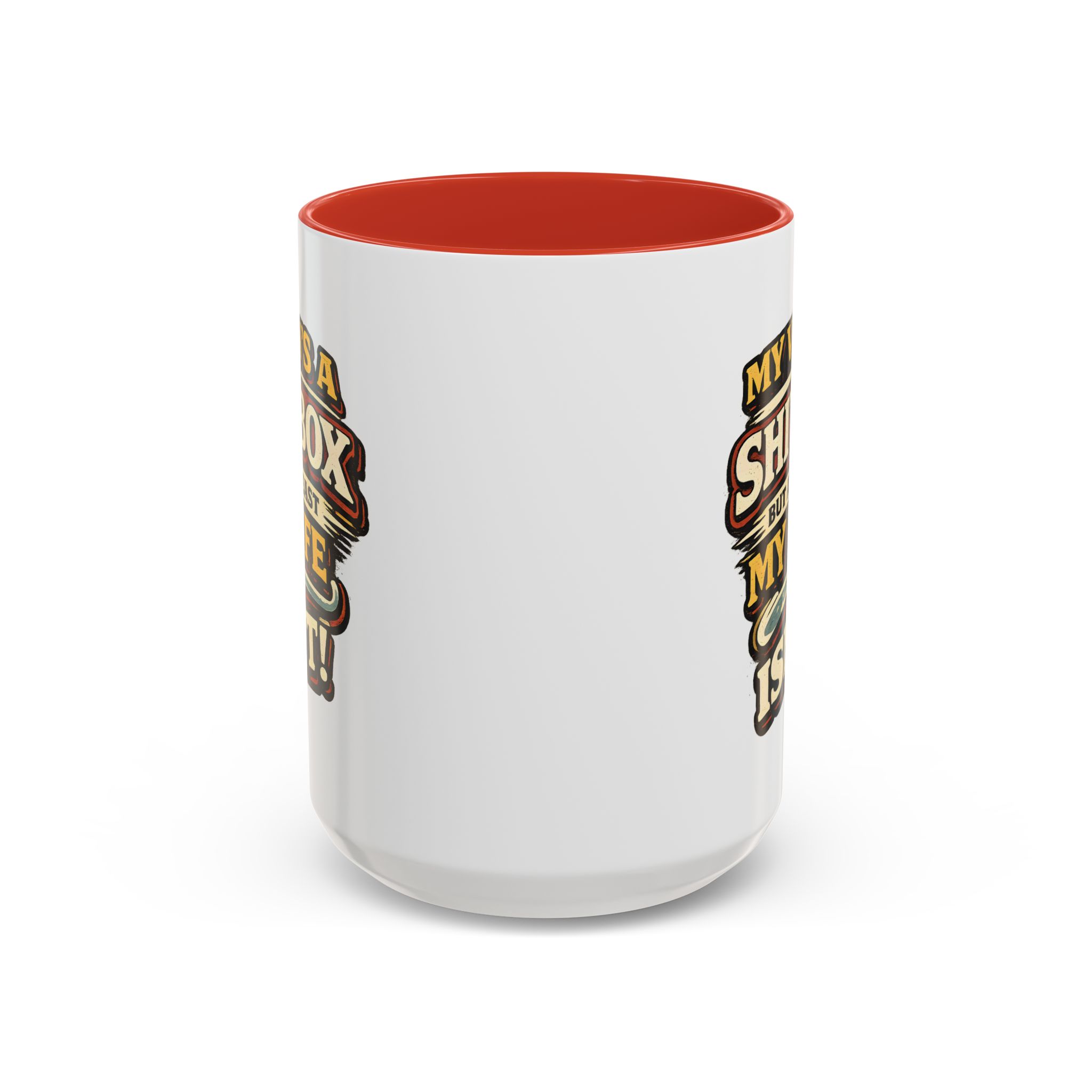 Accent Coffee Mug (11, 15oz) — "My Van`s A Shitbox" Design F**K-Line