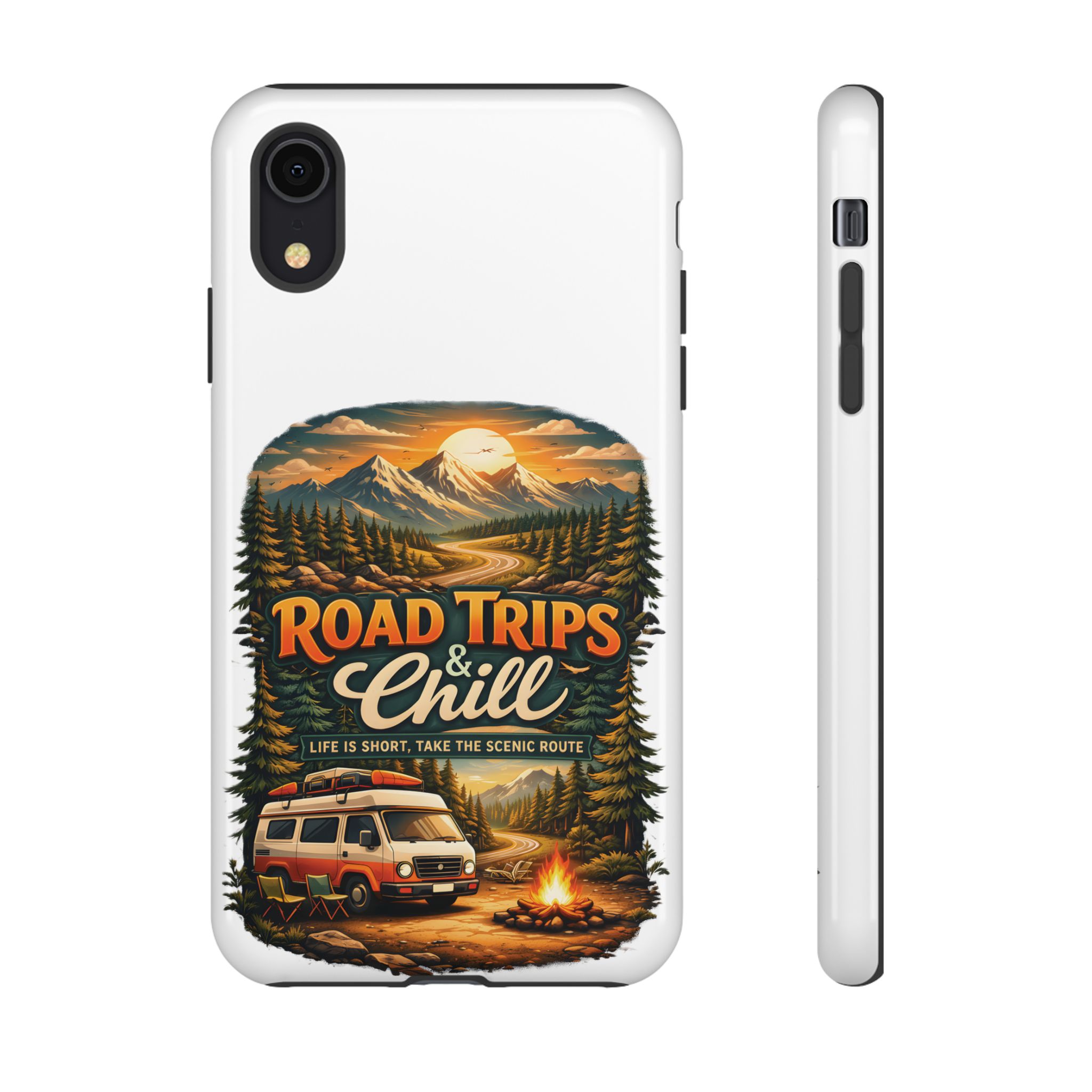 Phone Case — "Road Trips and Chill" (Design Scenic-Line)