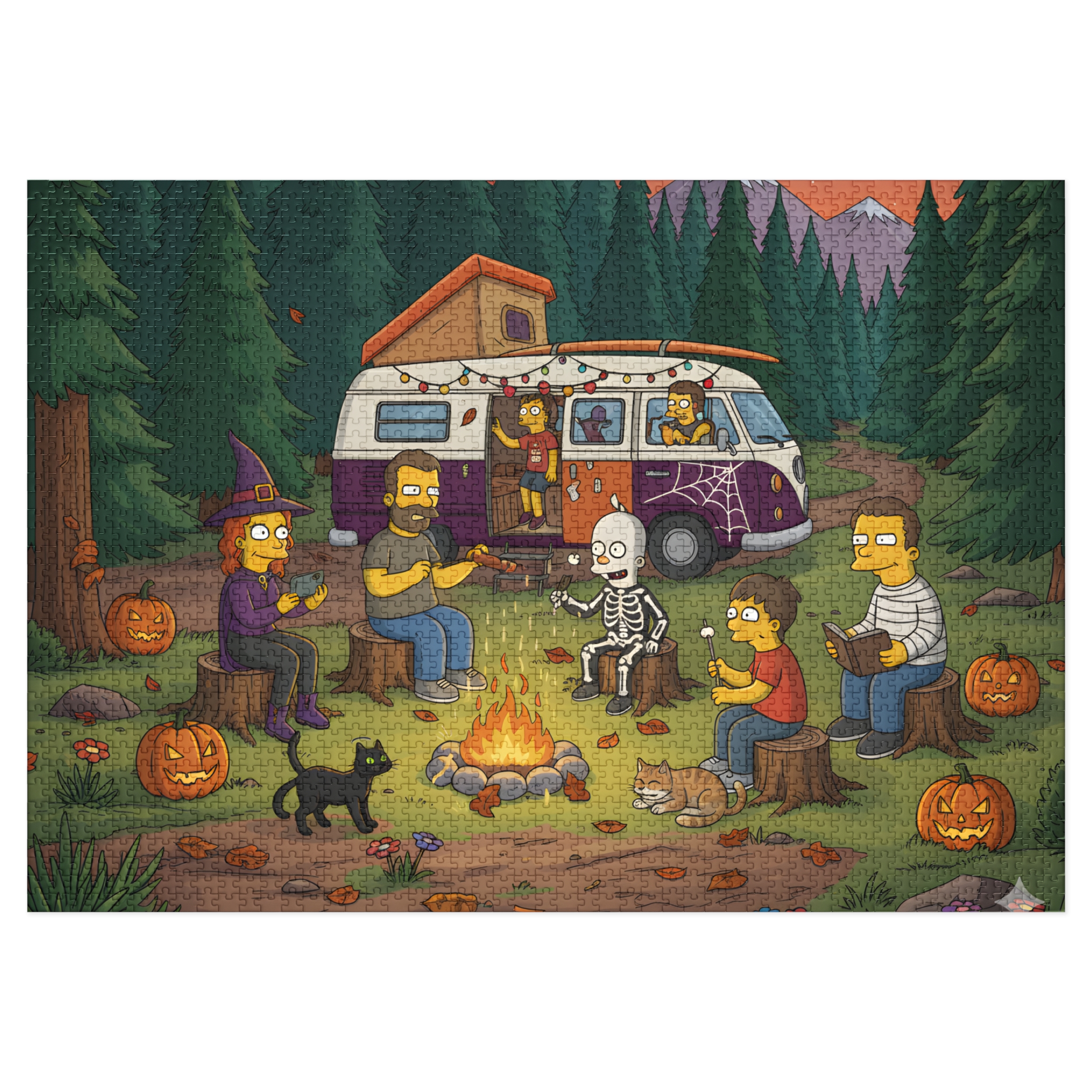 6537533381383091740_2048.jpeg Jigsaw Puzzle with Tin — Autumn Camping Jigsaw Halloween
