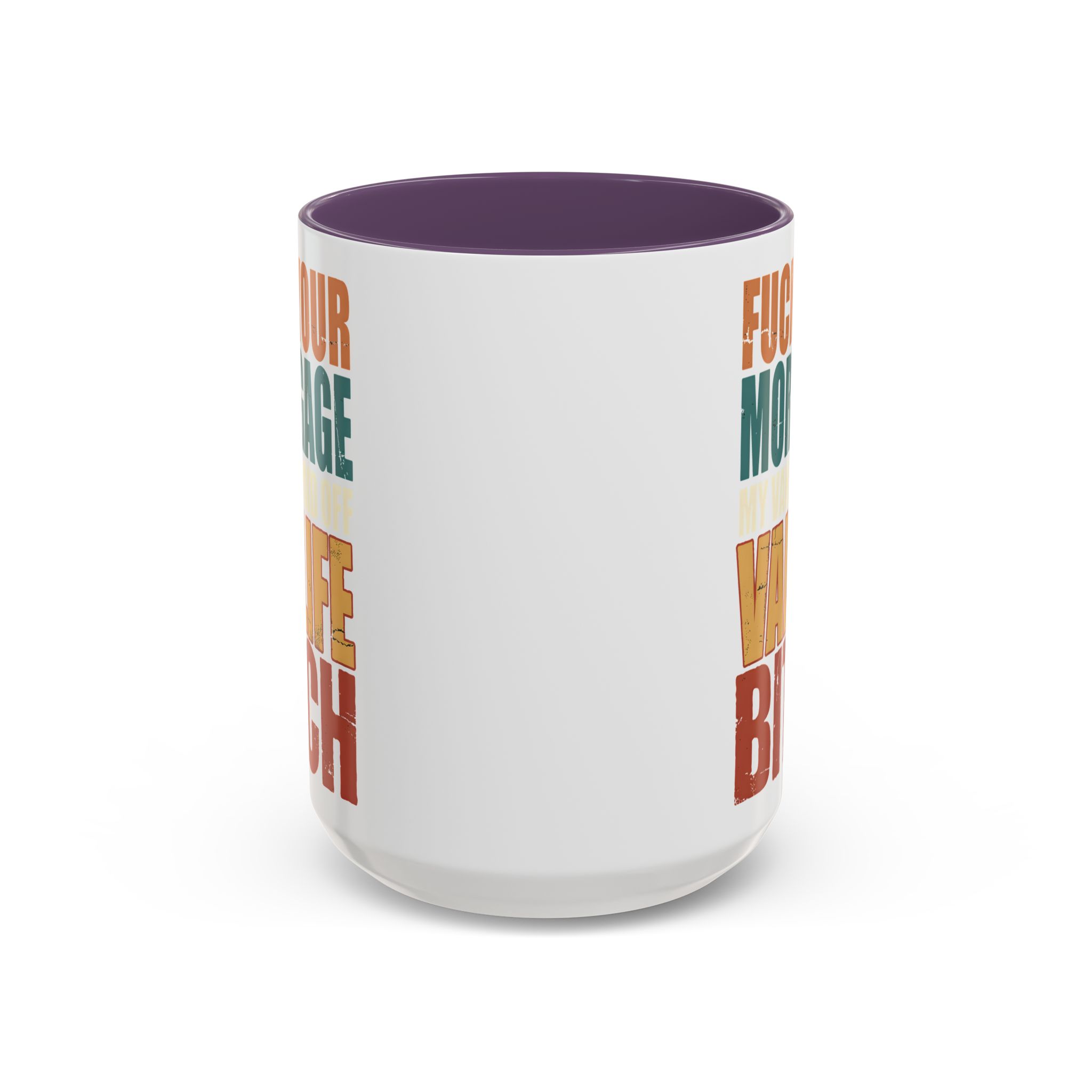 Accent Coffee Mug (11, 15oz) — "Fuck Your Mortgage" Design F**K-Line