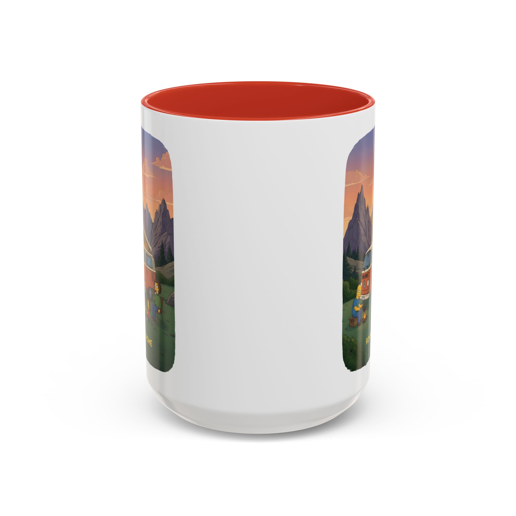 Accent Coffee Mug (11, 15oz) — "Roam Sweet Home" Design Sitcom-Line