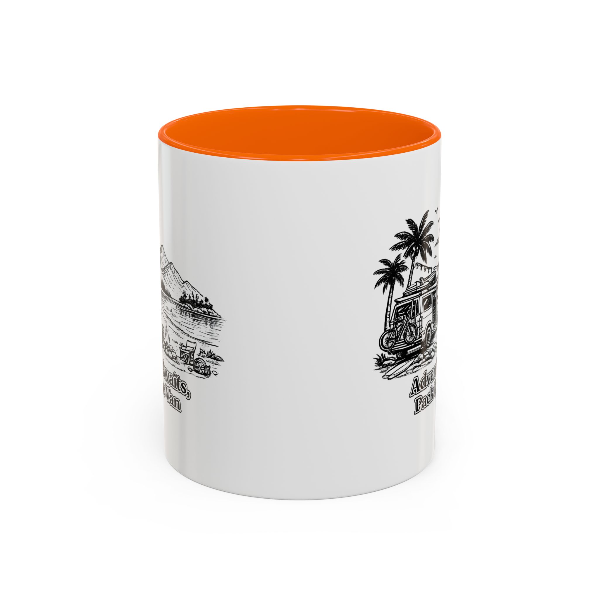 6553780898264927705_2048.jpeg Accent Coffee Mug (11, 15oz) — "Adventure Awaits,Pack Up The Van" Design Minimal-Line