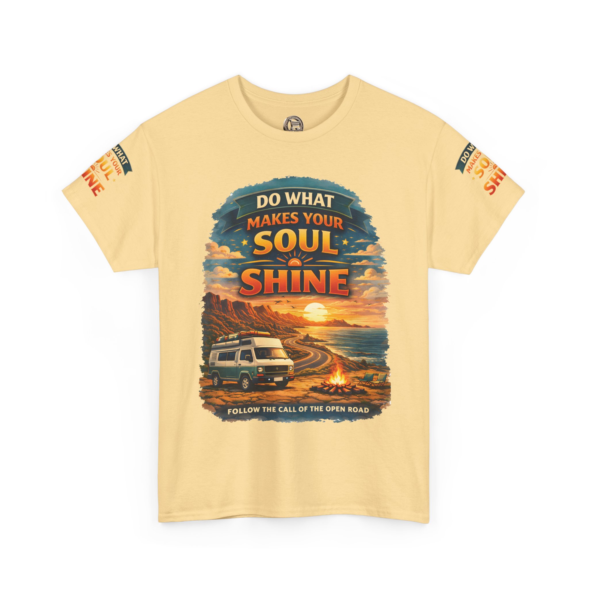 Unisex Heavy Cotton Tee — "Do What Makes Your Soul Shine" Design Scenic-Line