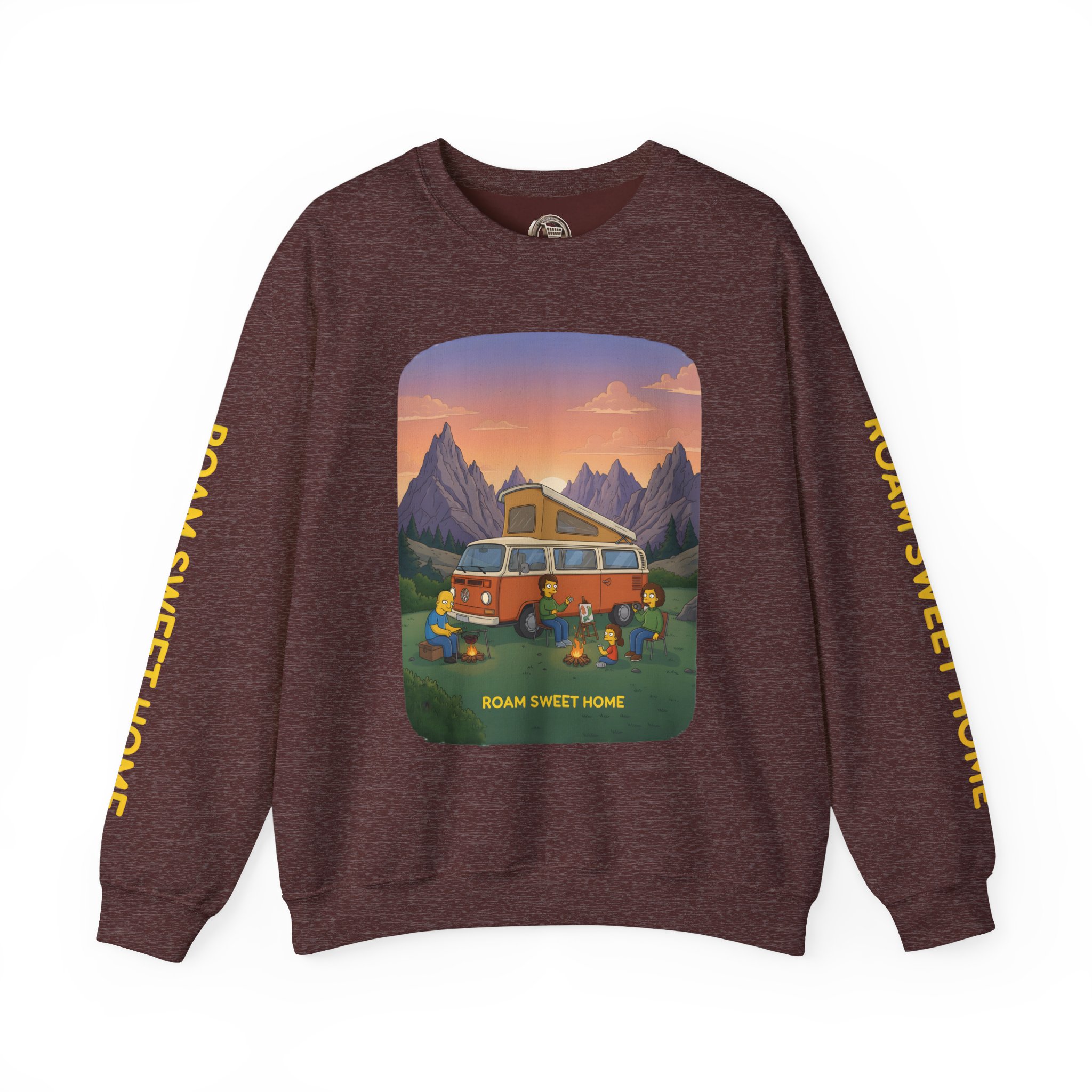 Unisex Heavy Blend™ Crewneck Sweatshirt — "Roam Sweet Home" Design Sitcom-Line