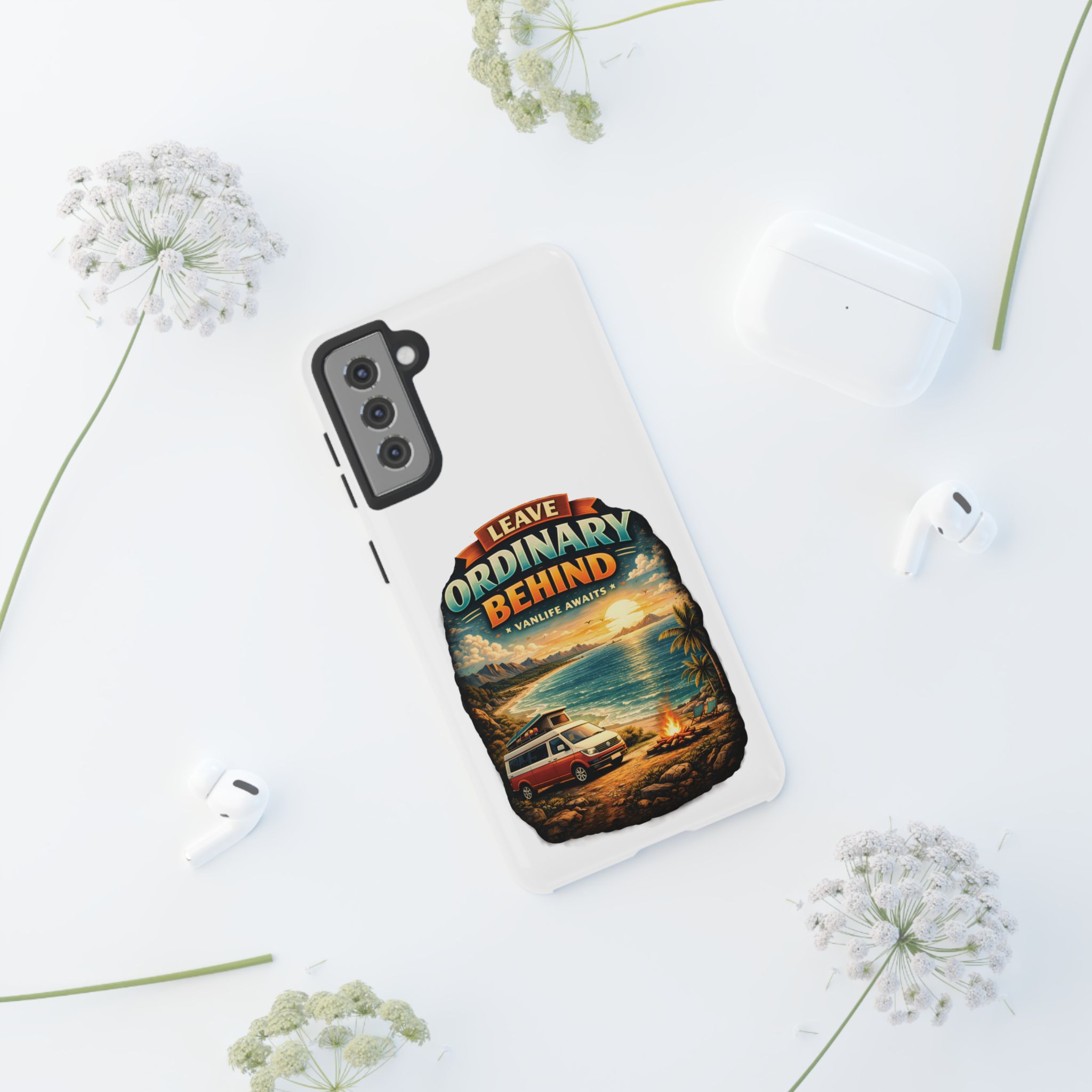 6590253399427681086_2048.jpeg Phone Case — "Leave Ordinary Behind" (Design Scenic-Line)