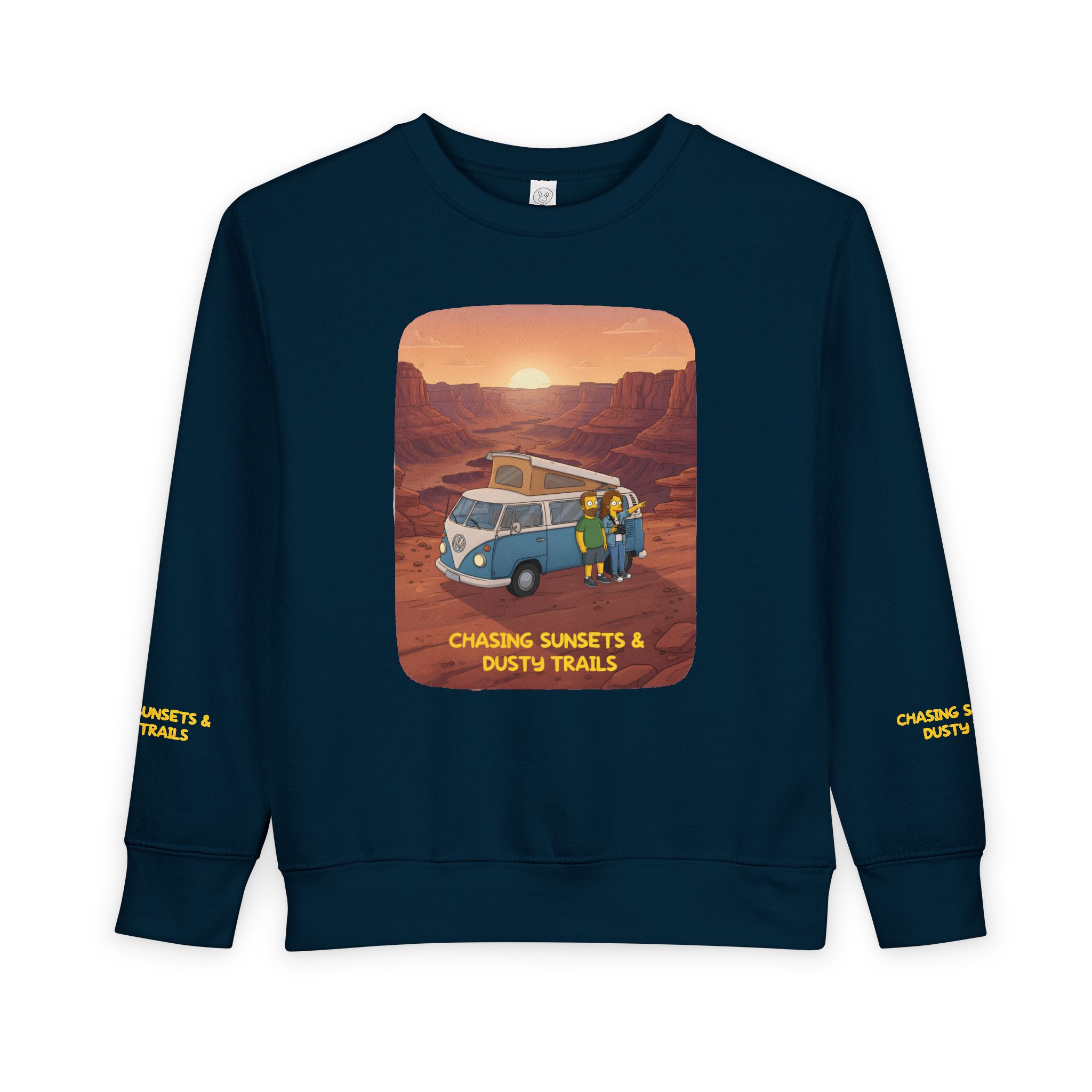 Toddler Sweatshirt - "Chasing Sunsets And Dusty Trails" (Design Sitcom-Line)