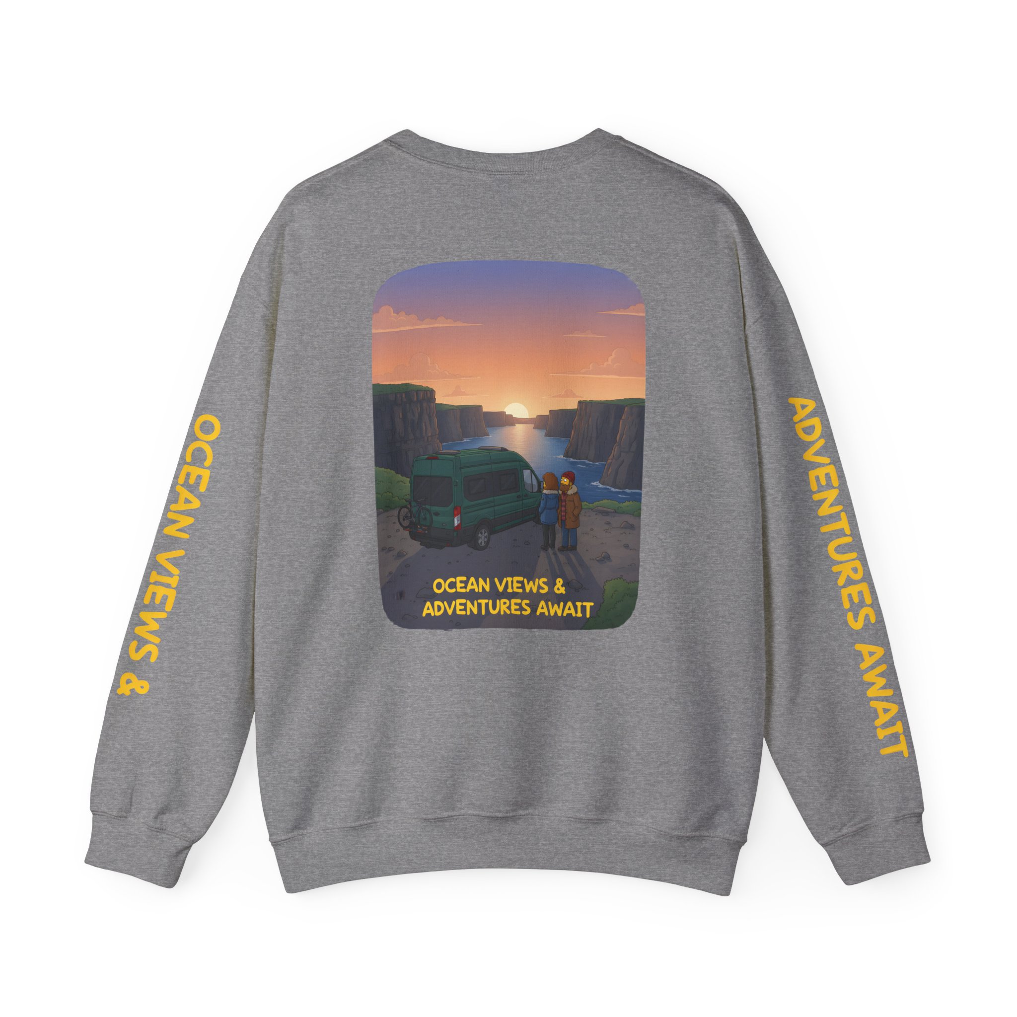 6610061363990629596_2048.jpeg Unisex Heavy Blend™ Crewneck Sweatshirt — "Ocean Views-Adventures Awaits" Design Sitcom-Line