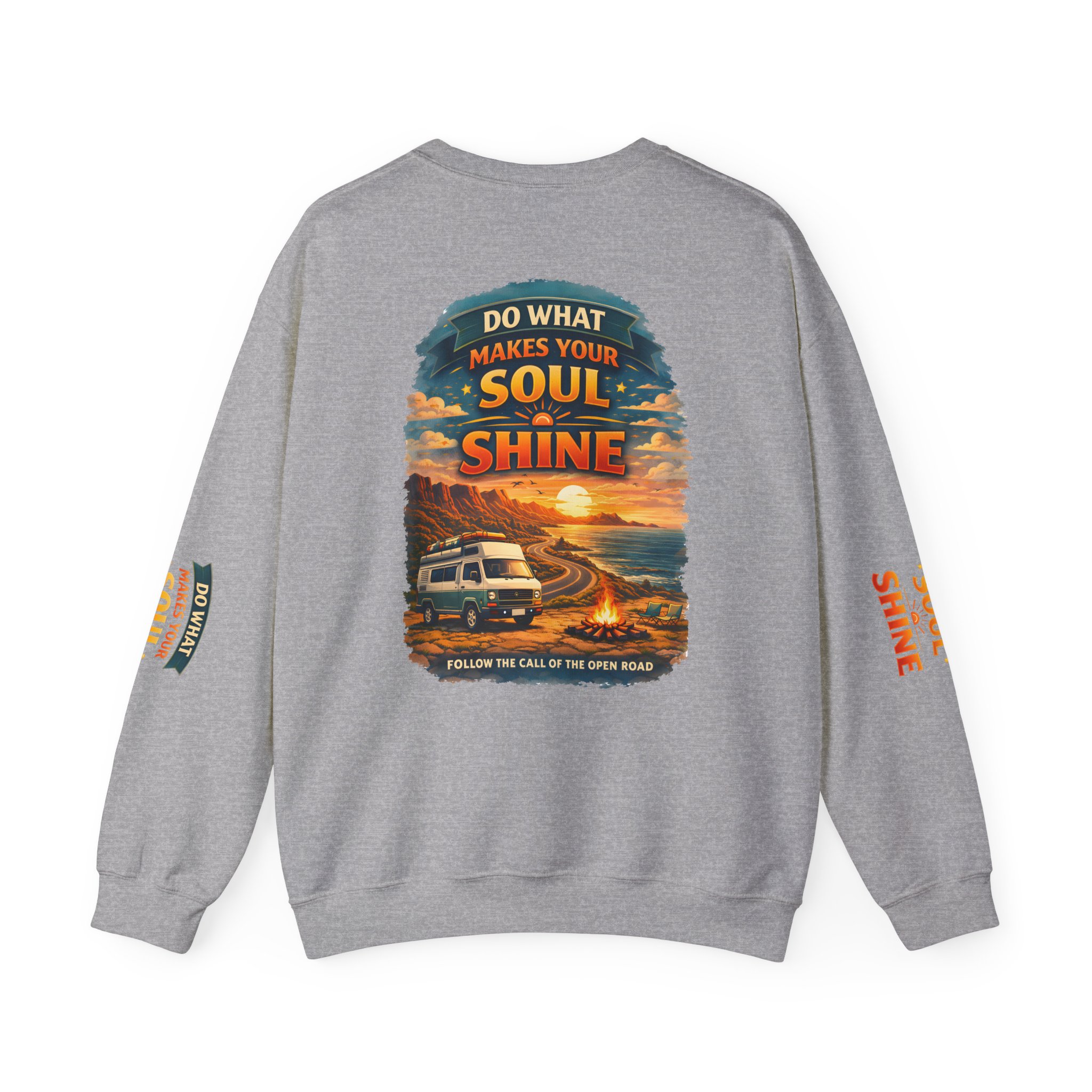 Unisex Heavy Blend™ Crewneck Sweatshirt — "Do What Makes Your Soul Shine" Design Scenic-Line