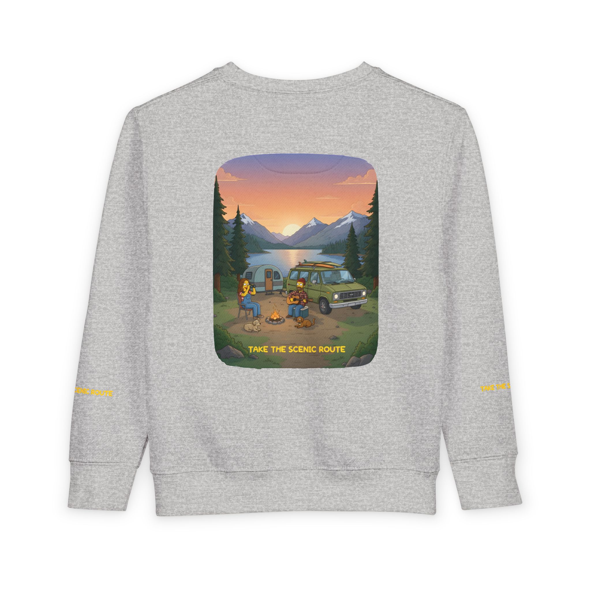 Toddler Sweatshirt - "Take The Scenic Route" (Design Sitcom-Line)