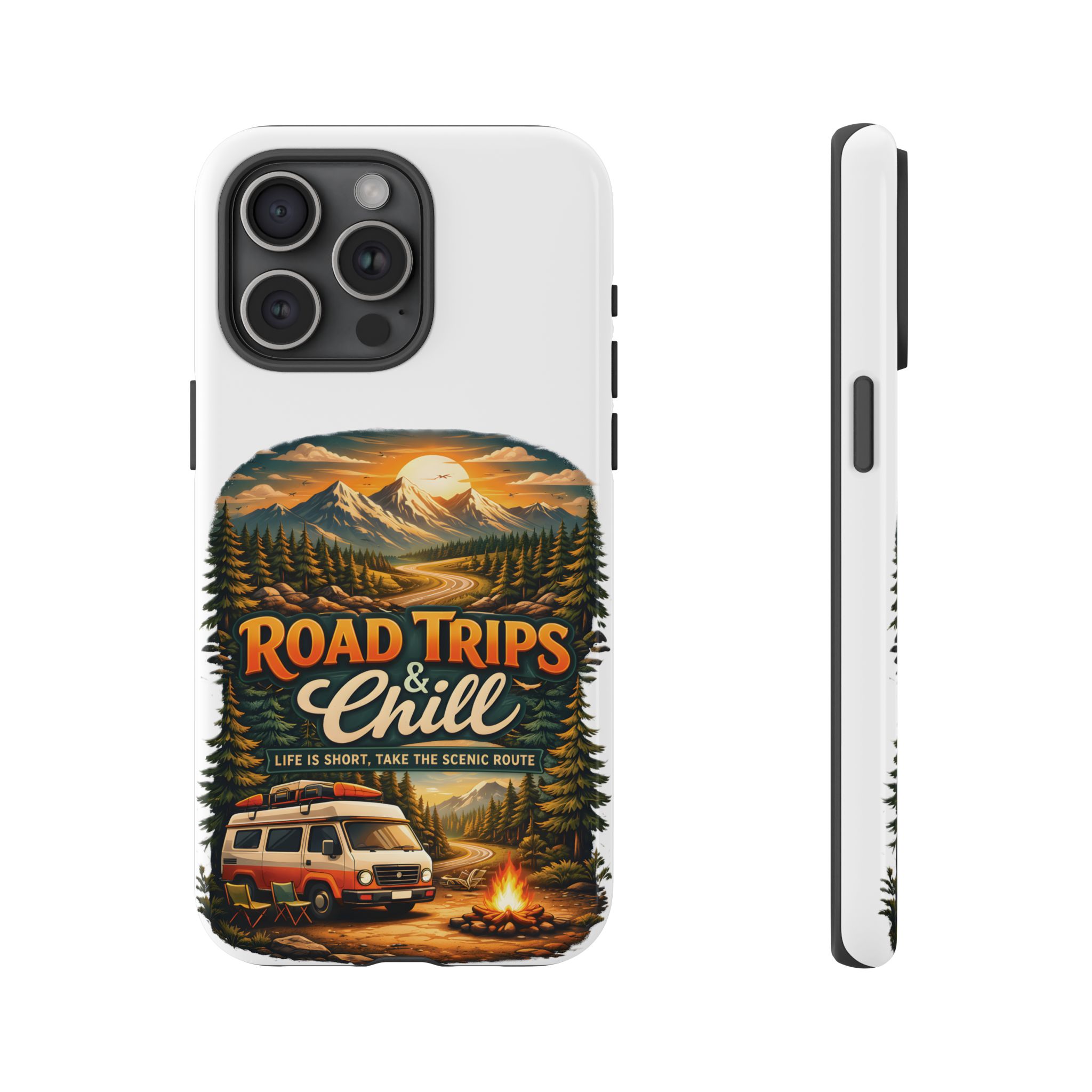 Phone Case — "Road Trips and Chill" (Design Scenic-Line)