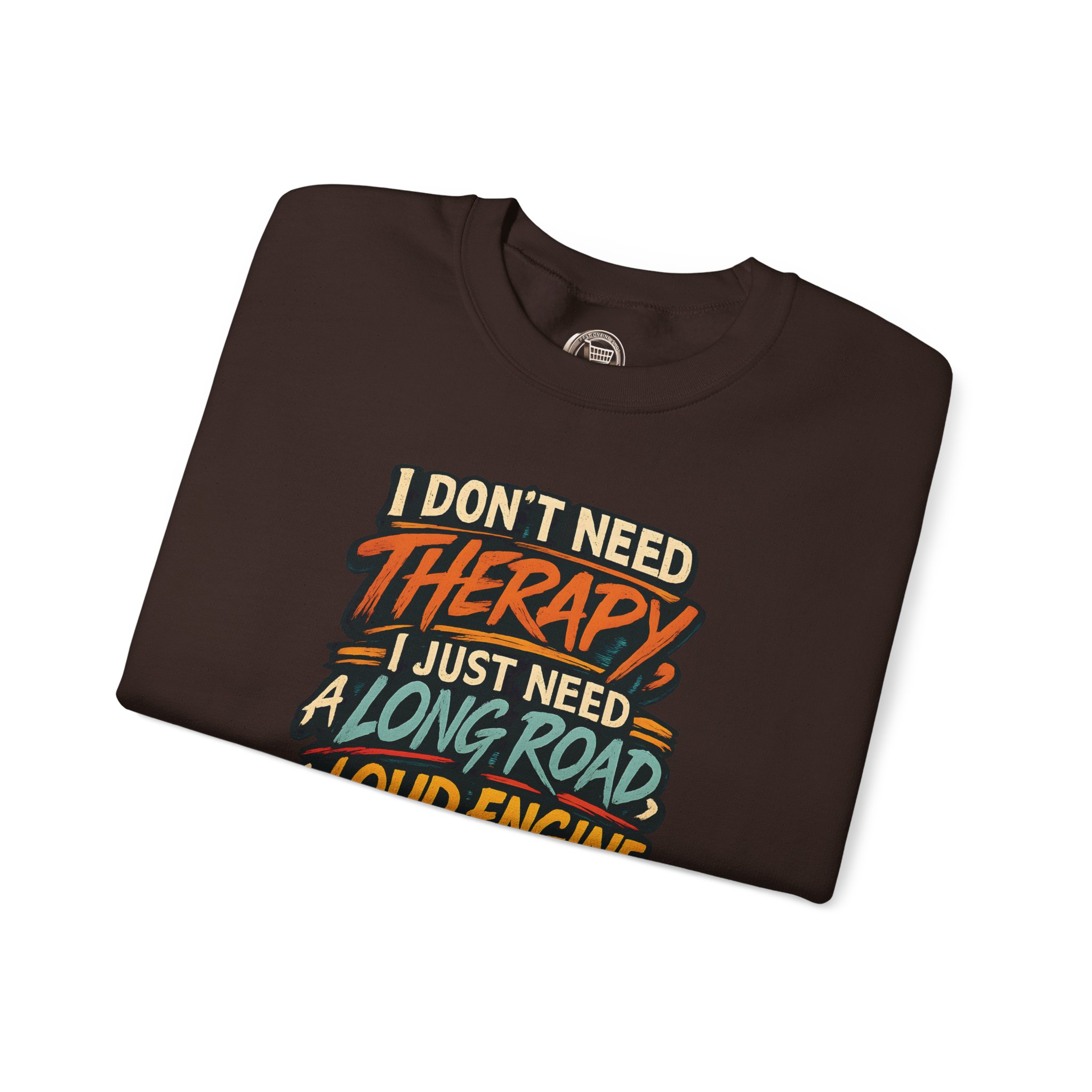 Unisex Heavy Blend™ Crewneck Sweatshirt — "I Dont Need Therapy" Design F**K-Line