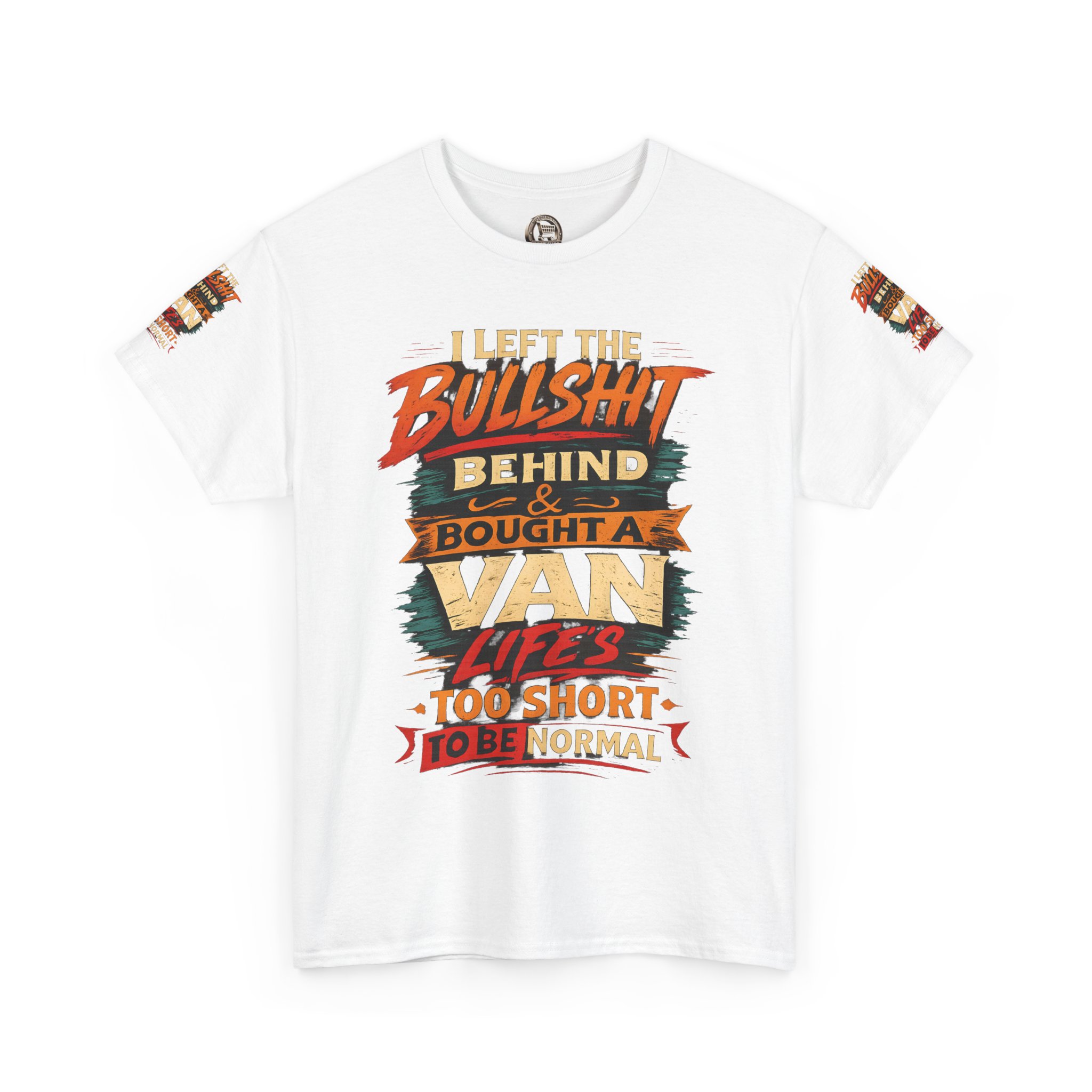 666159744317977818_2048.jpeg Unisex Heavy Cotton Tee — "I Left The Bullshit" Design F**K-Line