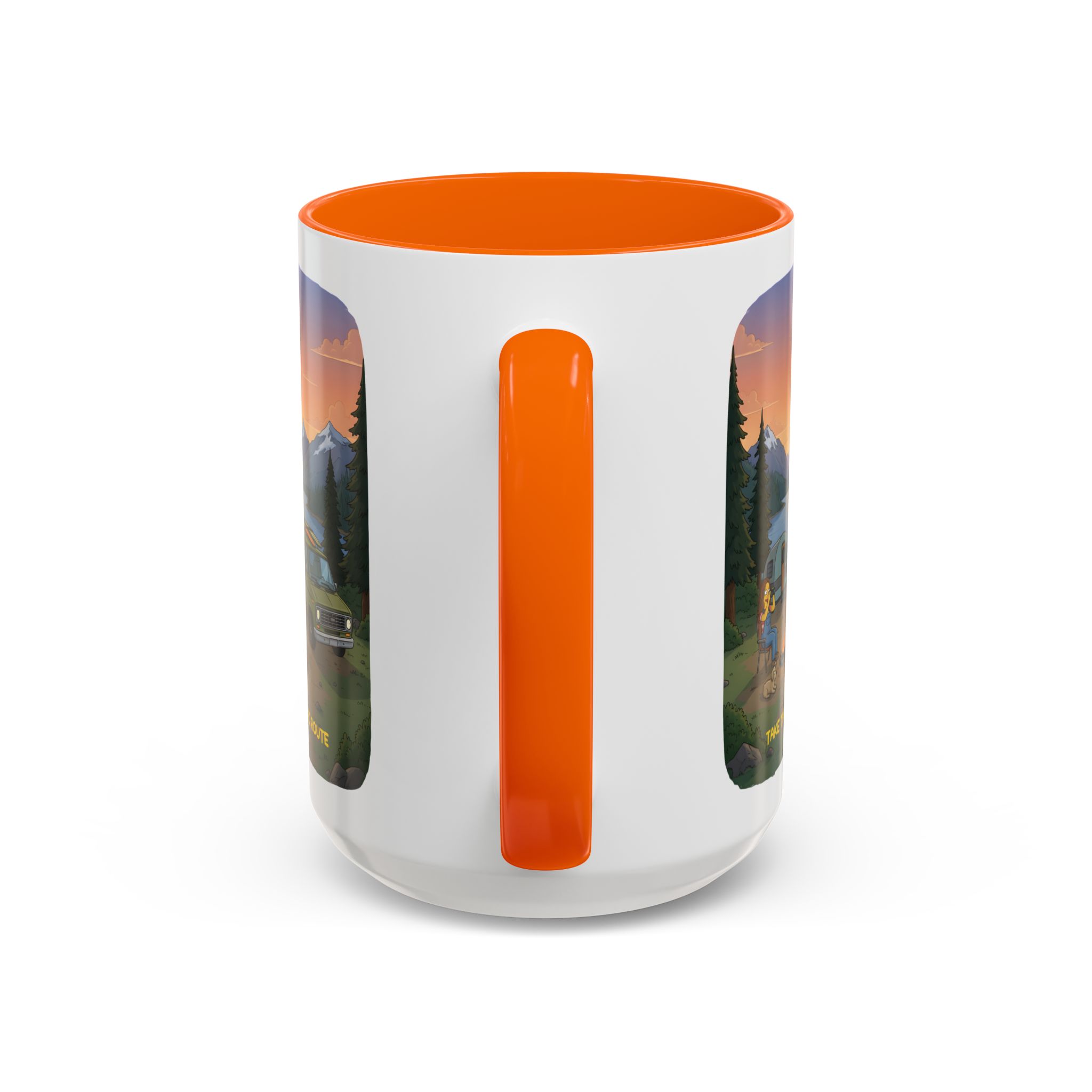 6677560977138448611_2048.jpeg Accent Coffee Mug (11, 15oz) — "Take The Scenic Route" Design Sitcom-Line