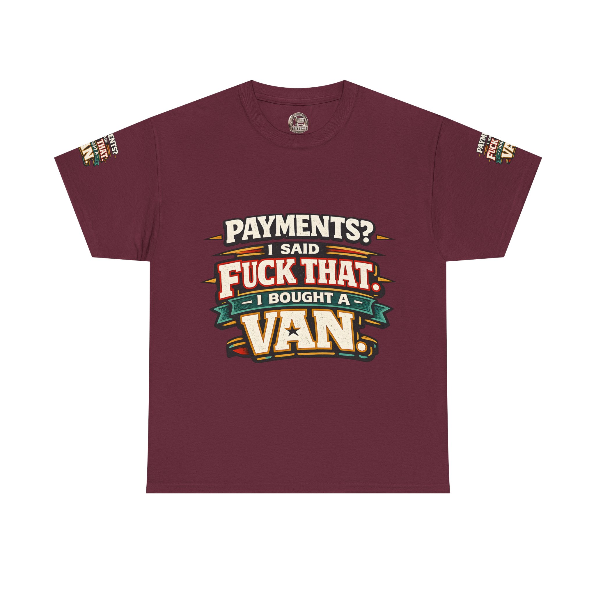 Unisex Heavy Cotton Tee — "Payments?I Said" Design F**K-Line