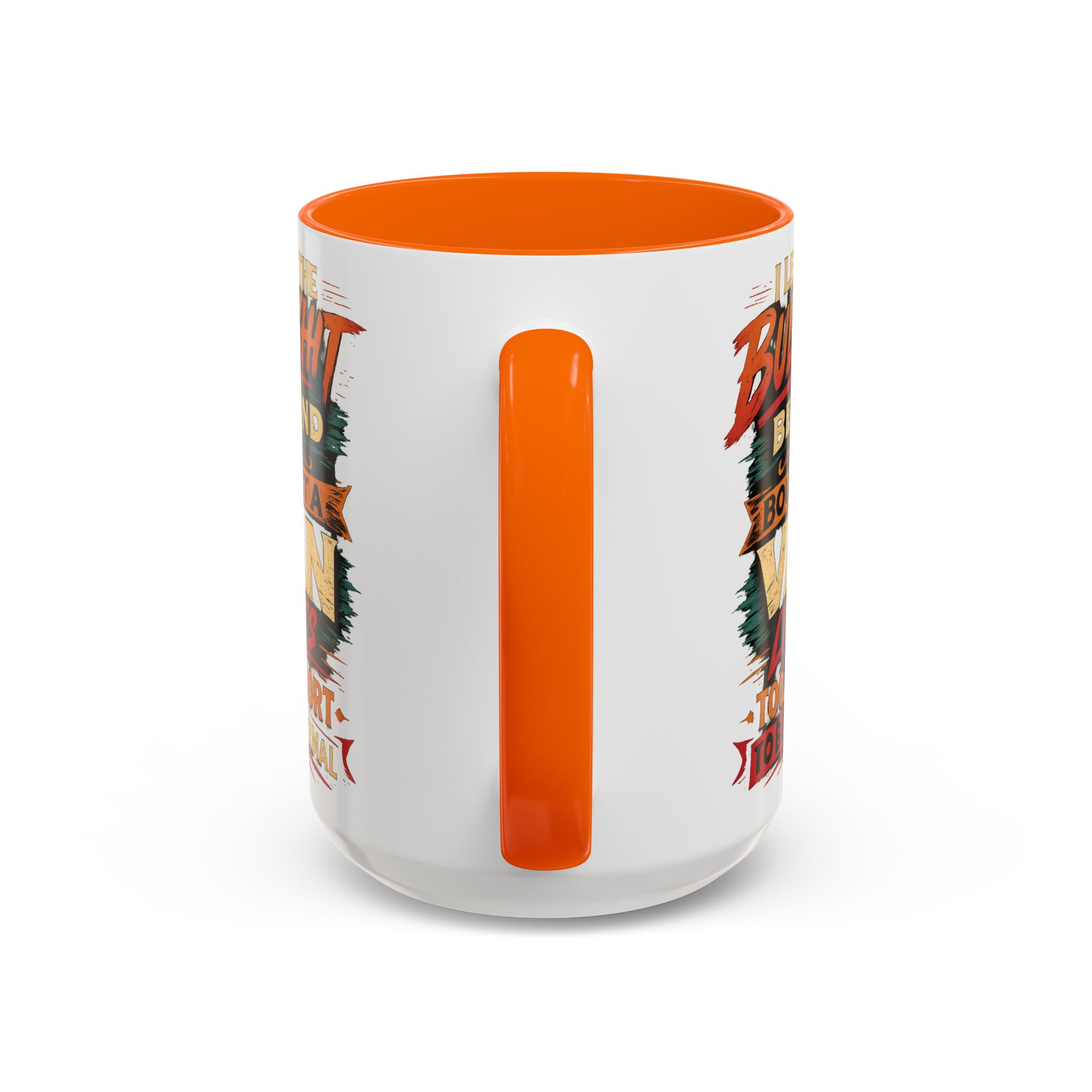 Accent Coffee Mug (11, 15oz) — "I Left The Bullshit" Design F**K-Line