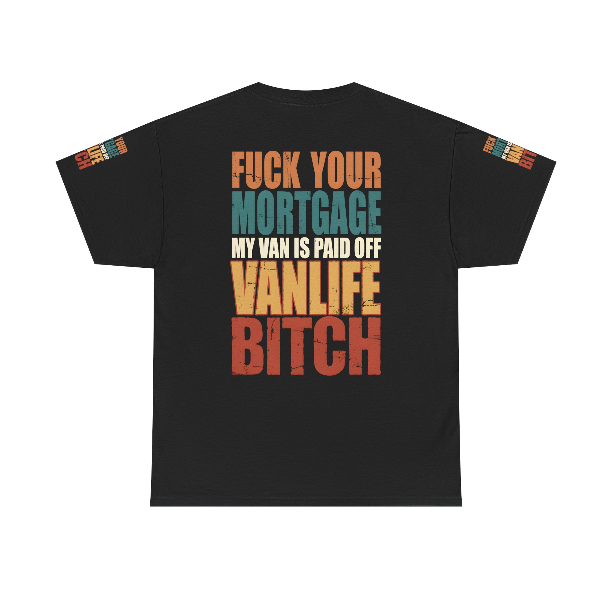 Unisex Heavy Cotton Tee — "Fuck Your Mortgage" Design F**K-Line