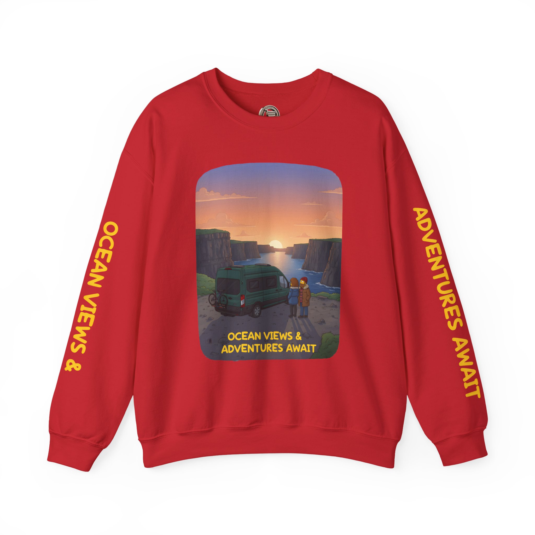 6719901746008623266_2048.jpeg Unisex Heavy Blend™ Crewneck Sweatshirt — "Ocean Views-Adventures Awaits" Design Sitcom-Line