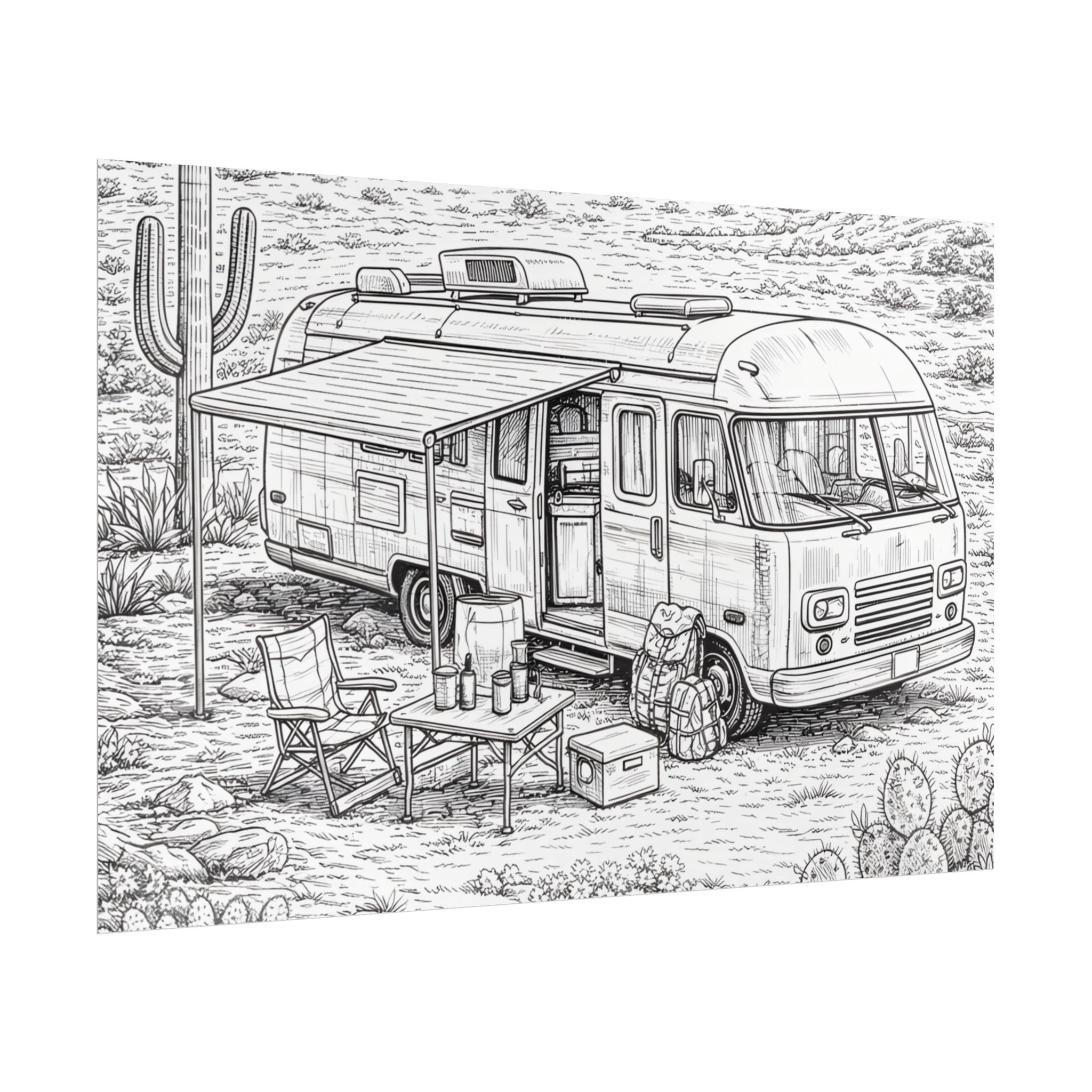 6723124175980442091_2048-1.jpeg Campervan Poster — Vintage RV Camping Landscape Wall Art
