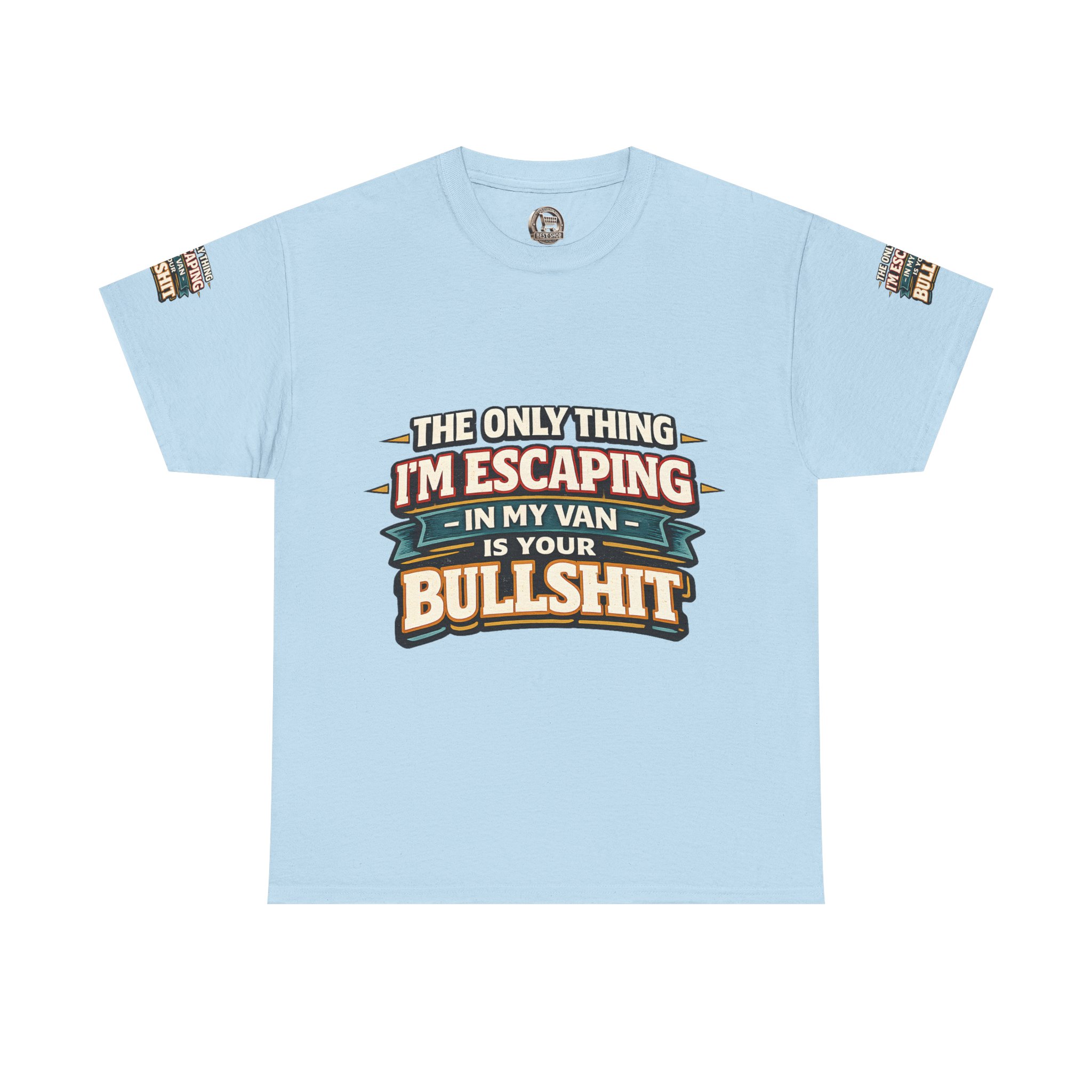 Unisex Heavy Cotton Tee — "The Only Thing I´m Escaping" Design F**K-Line