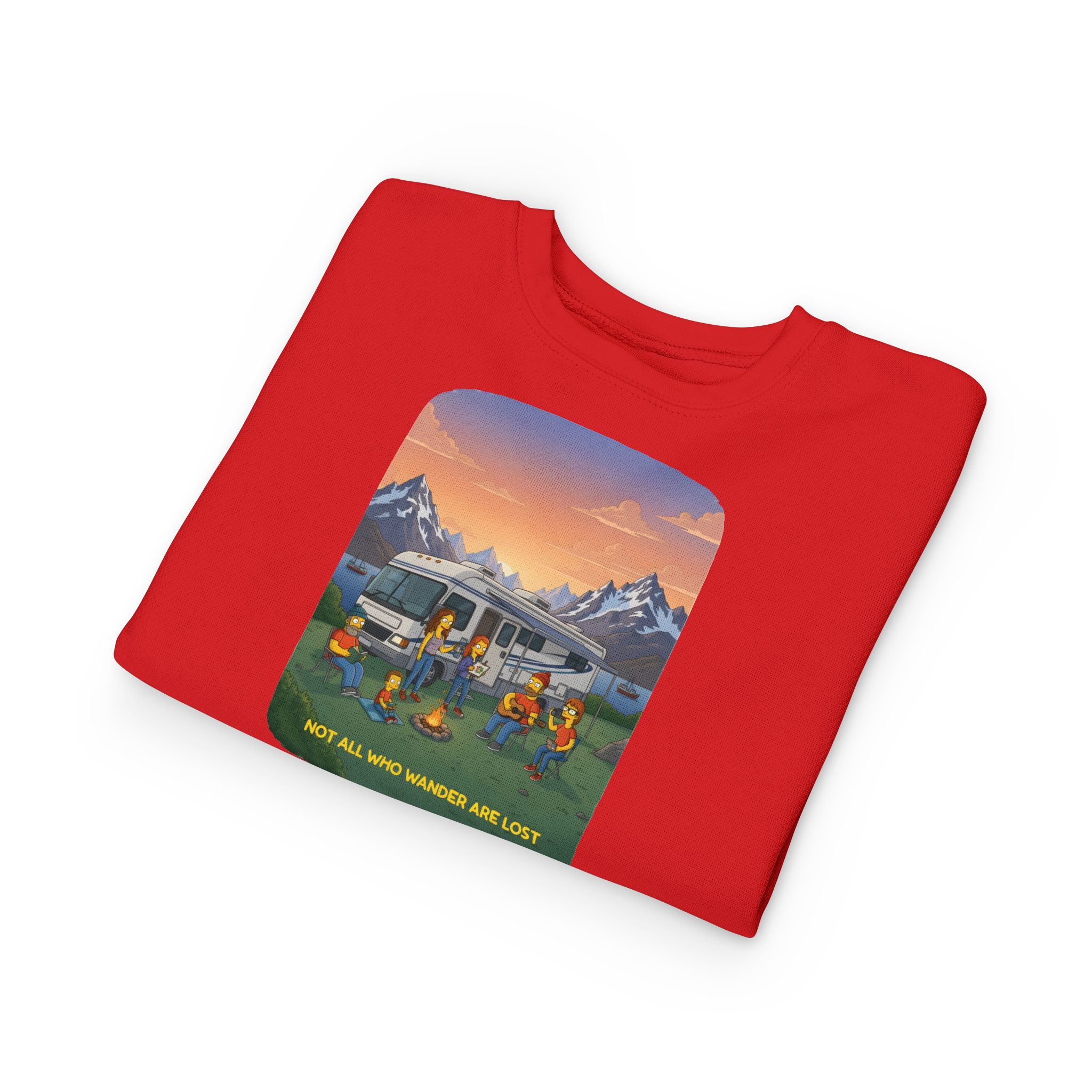 Toddler Sweatshirt - "Not All Who Wander Are Lost" (Design Sitcom-Line)