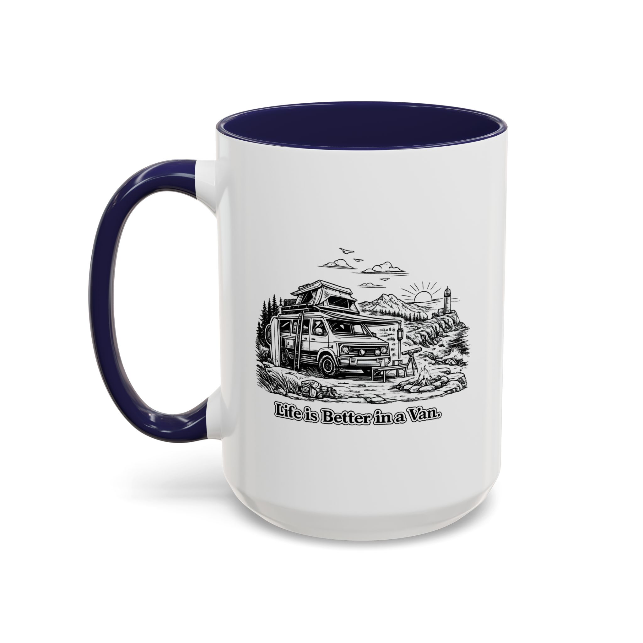 6742176490525459883_2048.jpeg Accent Coffee Mug (11, 15oz) — "Life Is Better In A Van" Design Minimal-Line