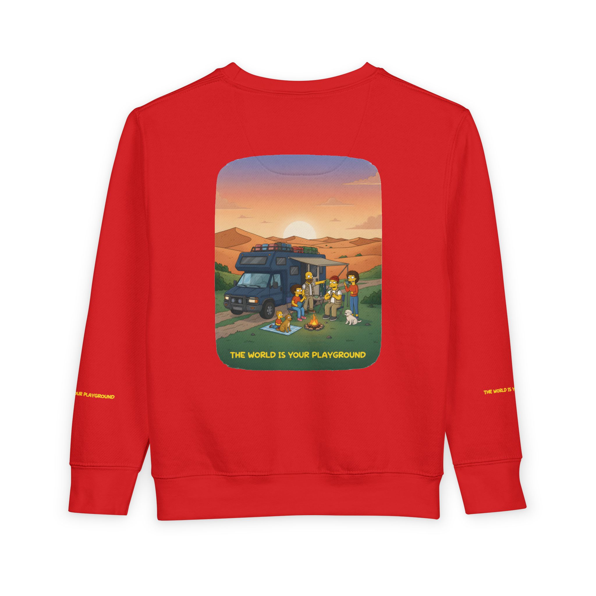 Toddler Sweatshirt - "The World Is Your playground" (Design Sitcom-Line)