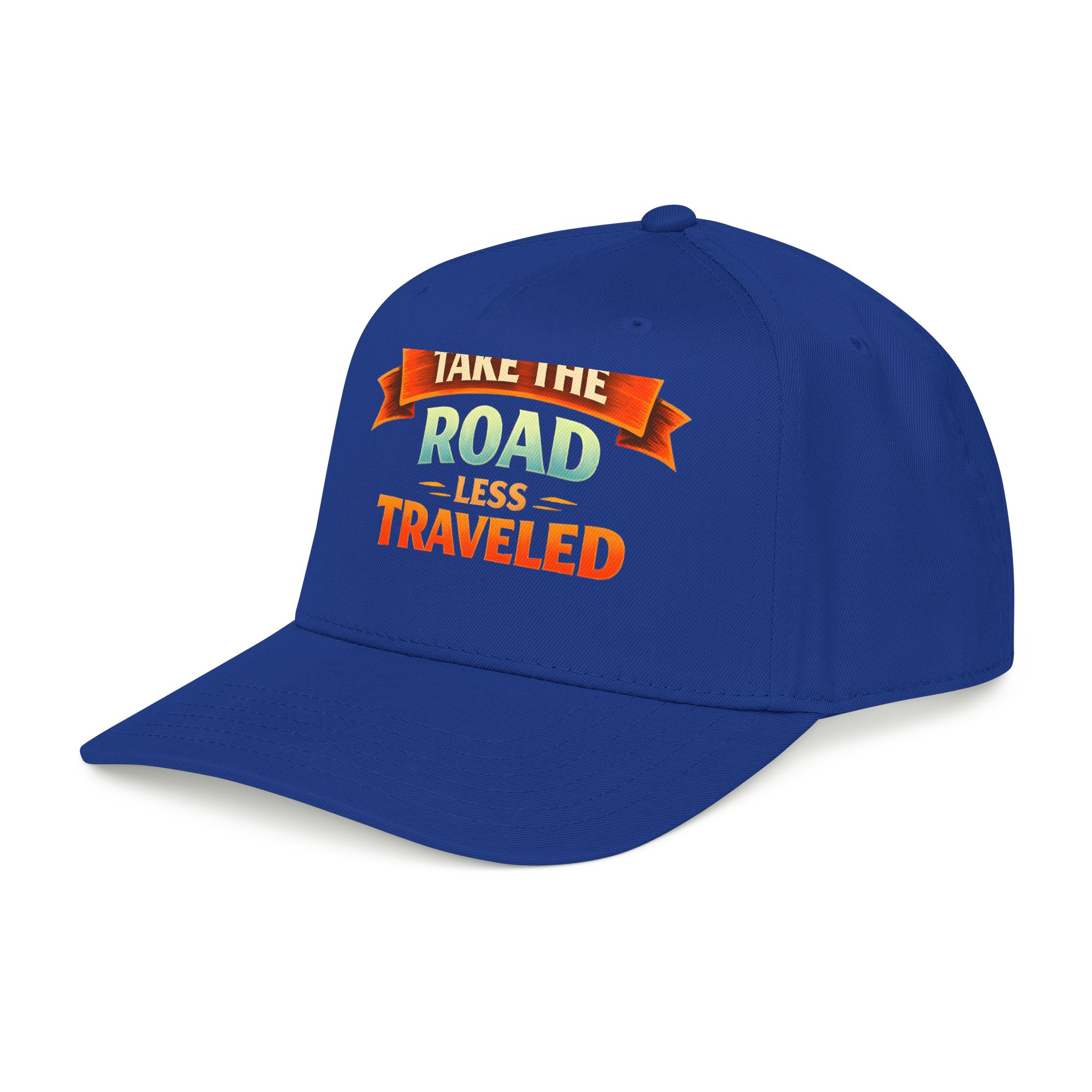Baseball Cap - "Take The Road Less Traveled" Design Scenic-Line