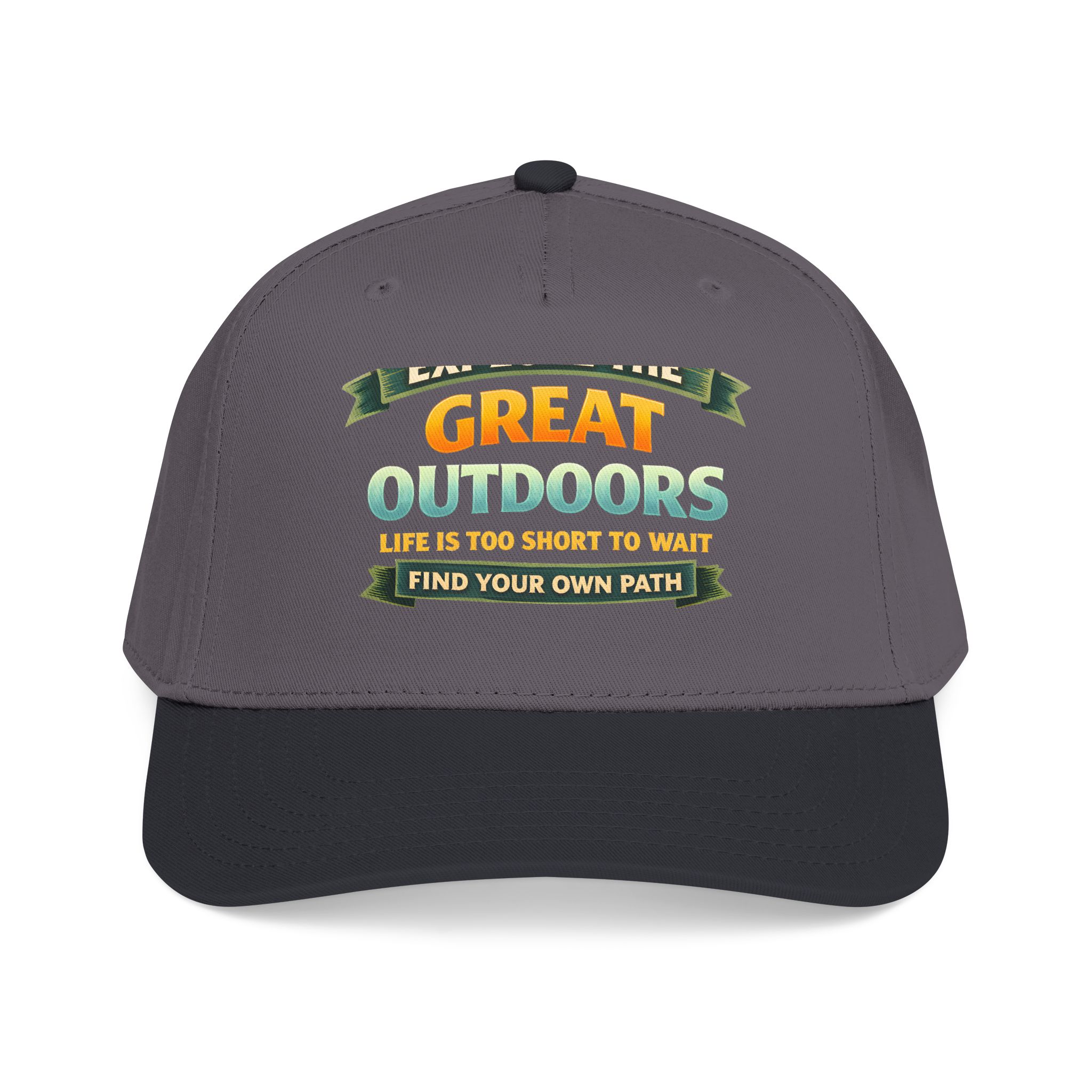 Baseball Cap - "Explore The Great Outdoors" Design Scenic-Line