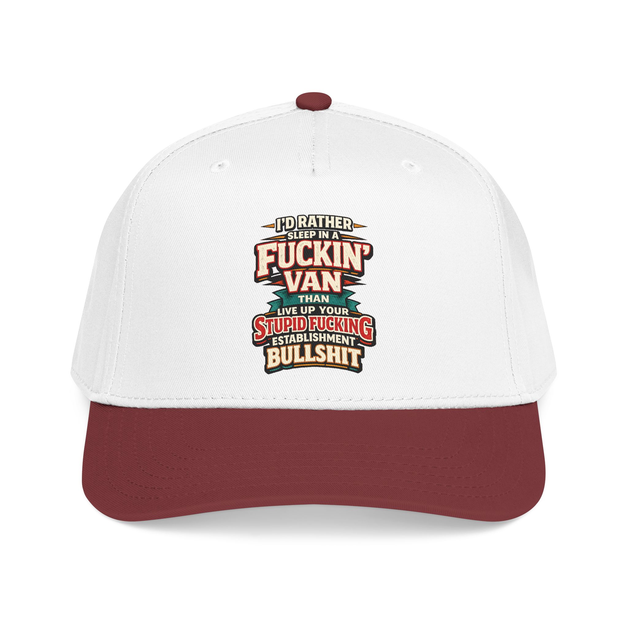 Baseball Cap - "I´d Rather Sleep in A Fucking Van" Design F**K-Line