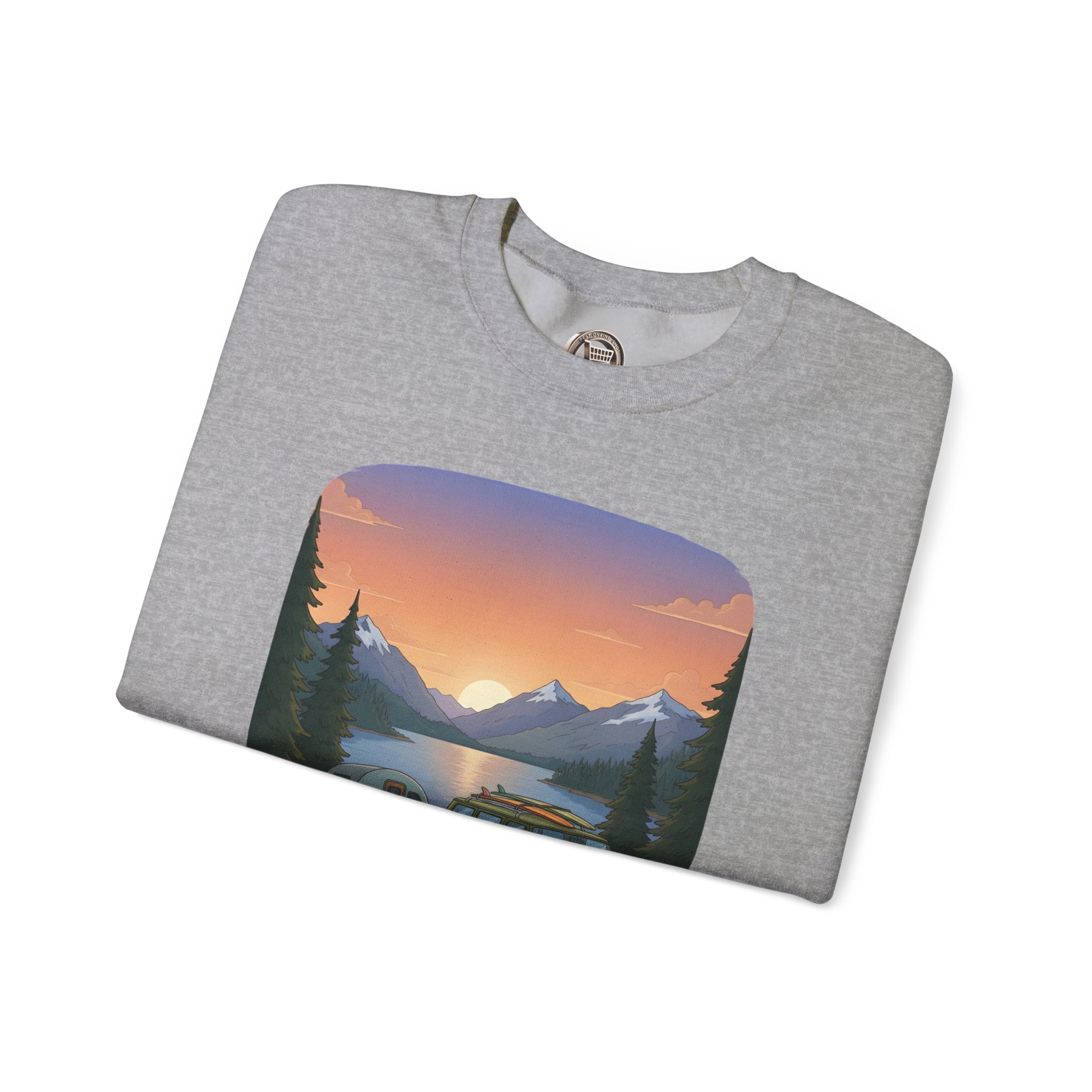 Unisex Heavy Blend™ Crewneck Sweatshirt — "Take The Scenic Route" Design Sitcom-Line