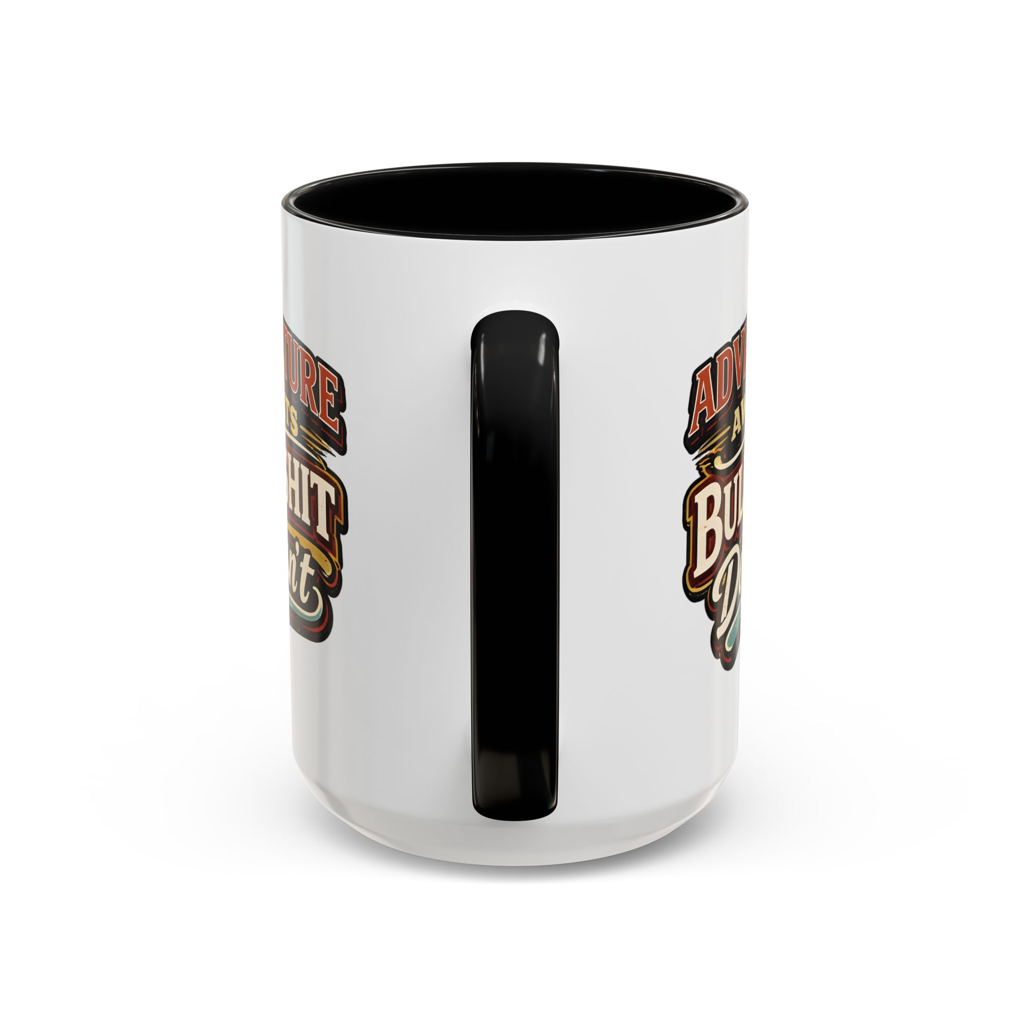 Accent Coffee Mug (11, 15oz) — "Adventure Awaits" Design F**K-Line