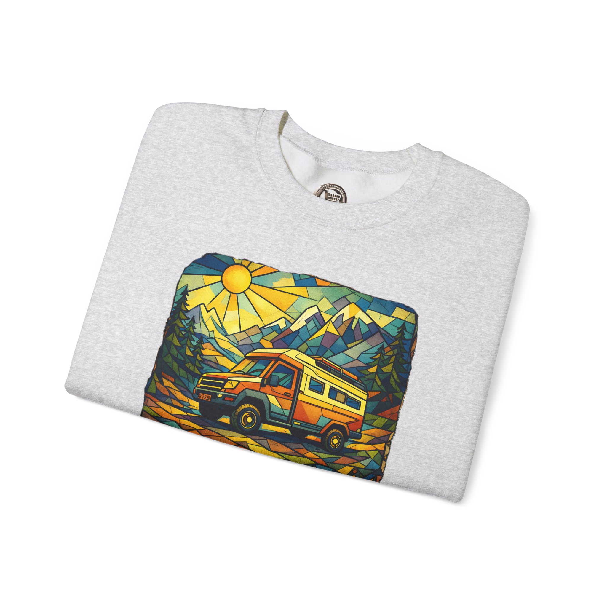 6826655146281619471_2048-1.jpeg Unisex Heavy Blend™ Crewneck Sweatshirt — "Live Every Day InFull Color" Design Cubic-Line