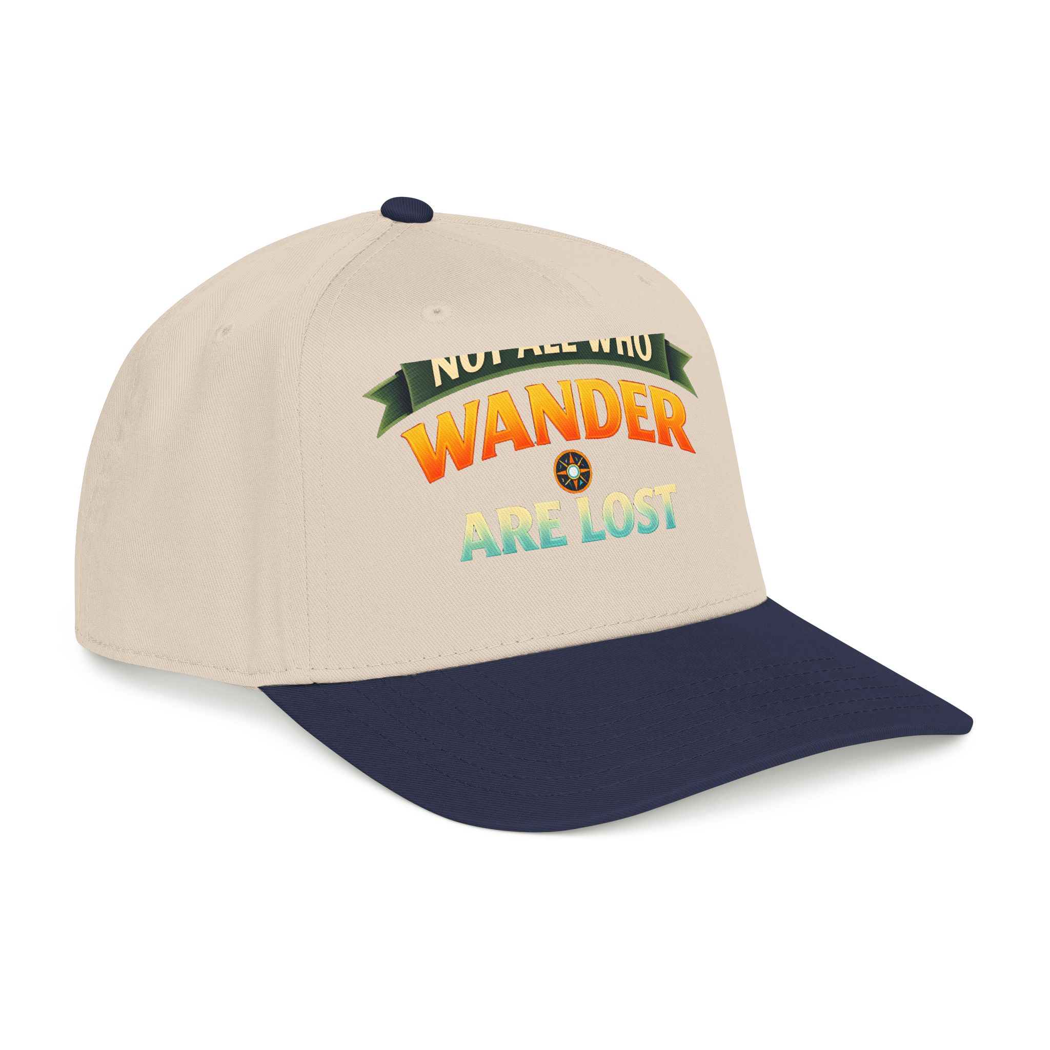 Baseball Cap - "Not All Who Wander Are Lost" Design Scenic-Line