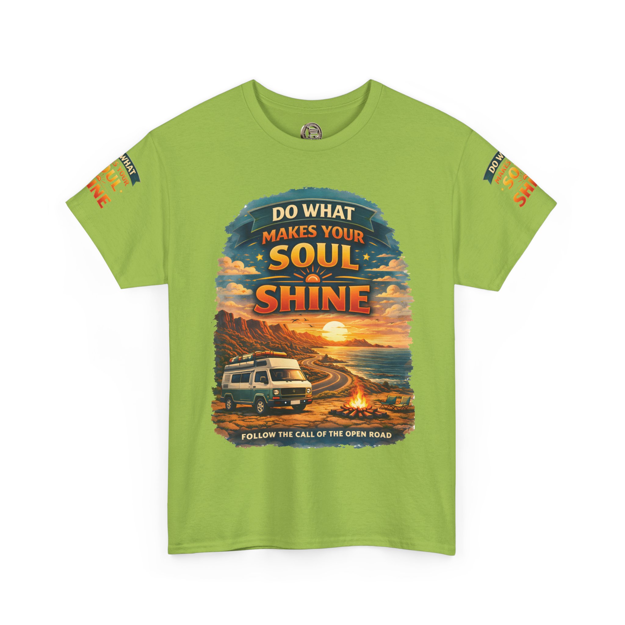 Unisex Heavy Cotton Tee — "Do What Makes Your Soul Shine" Design Scenic-Line