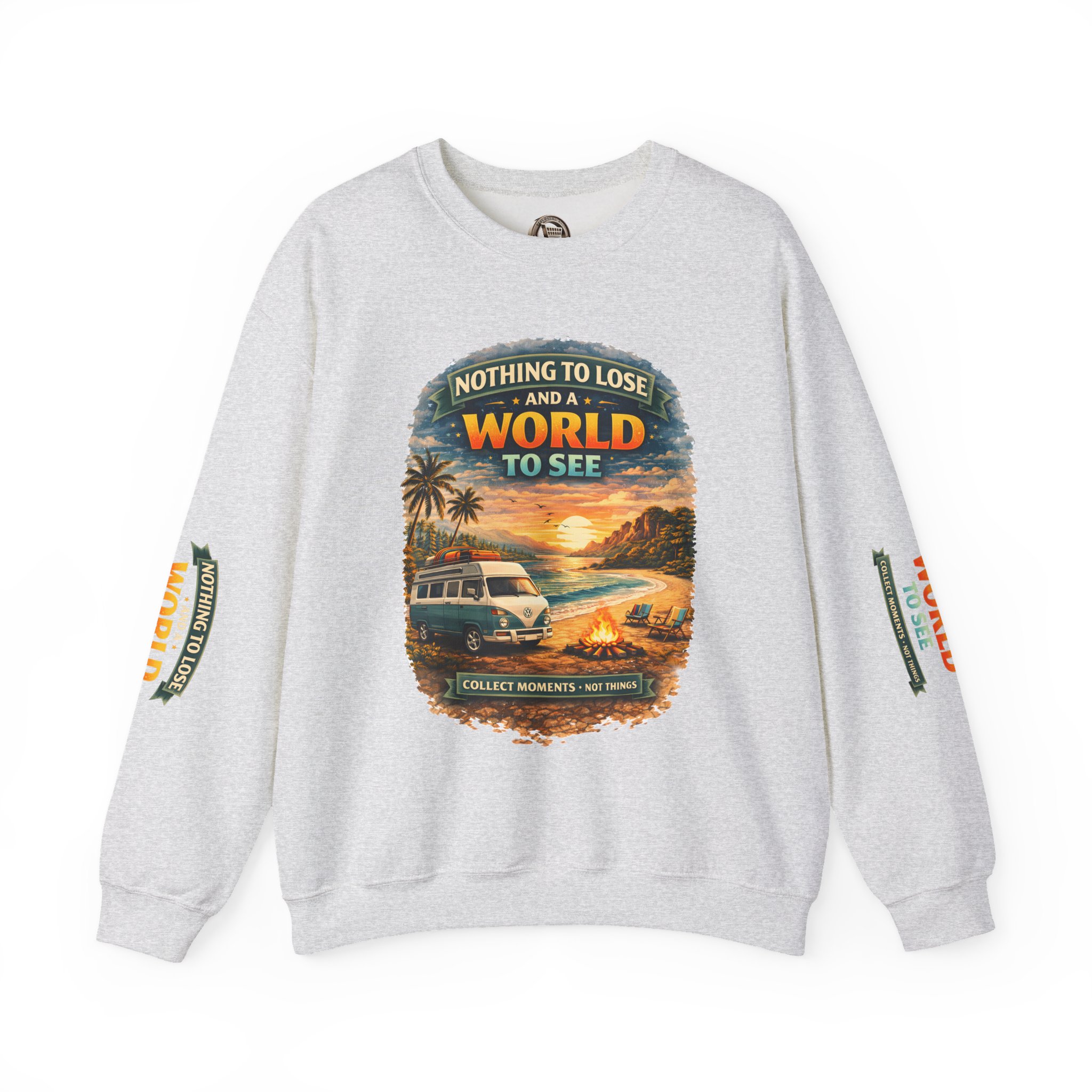 Unisex Heavy Blend™ Crewneck Sweatshirt — "Nothing To Lose" Design Scenic-Line