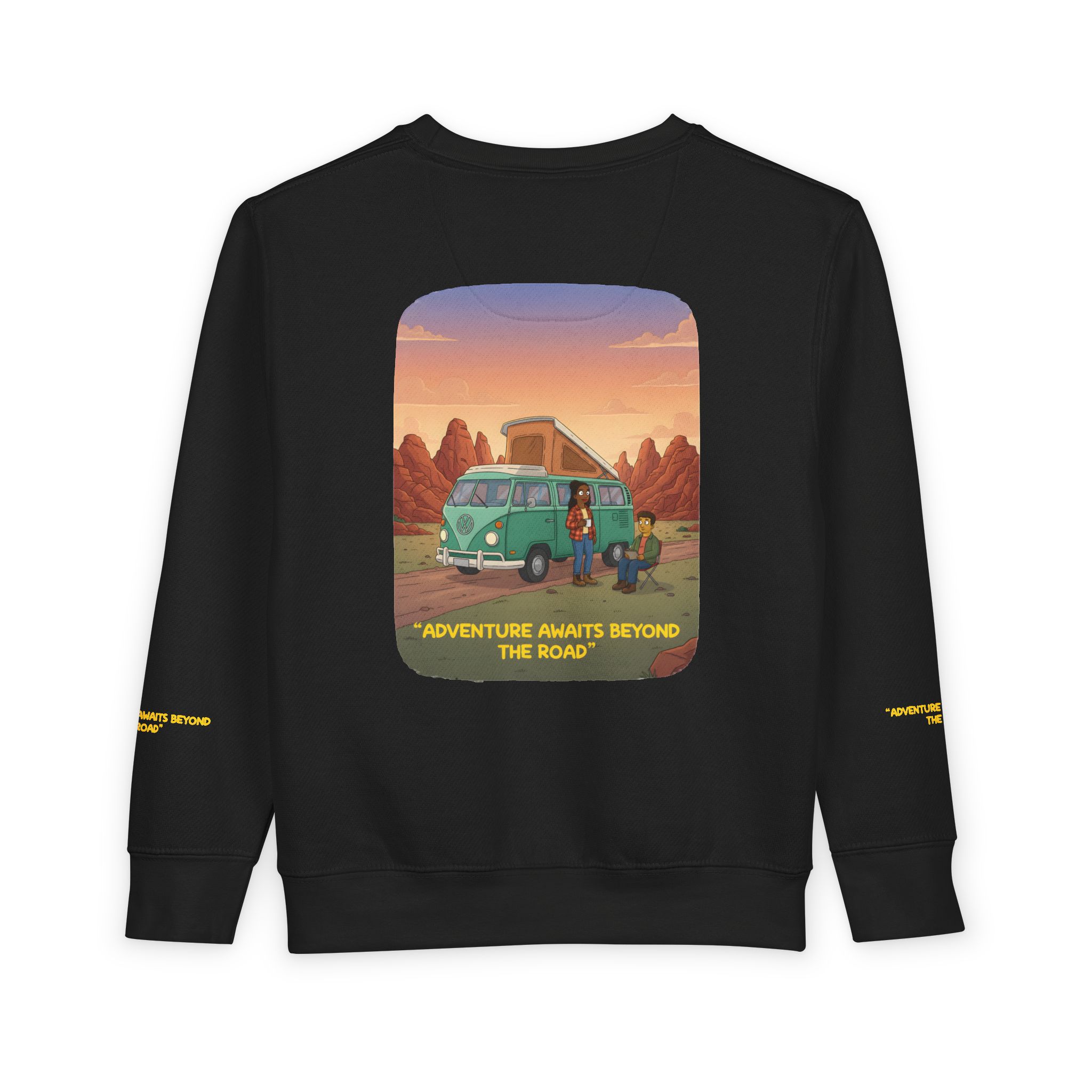 6852767855181617666_2048-1.jpeg Toddler Sweatshirt - "Adventure Awaits Beyond The Road" (Design Sitcom-Line)