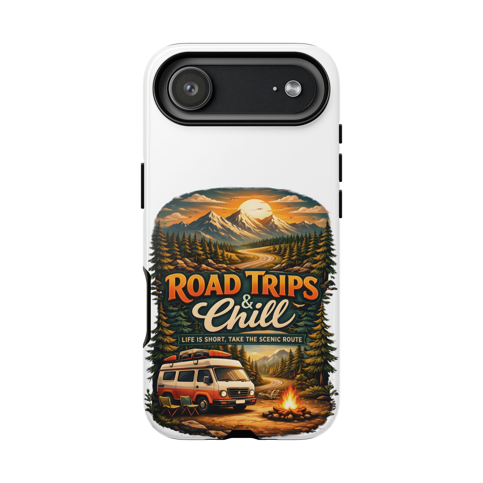 Phone Case — "Road Trips and Chill" (Design Scenic-Line)