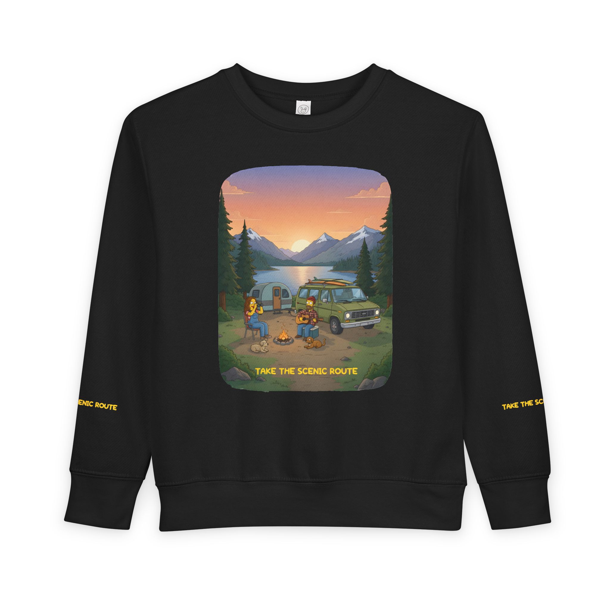 Toddler Sweatshirt - "Take The Scenic Route" (Design Sitcom-Line)
