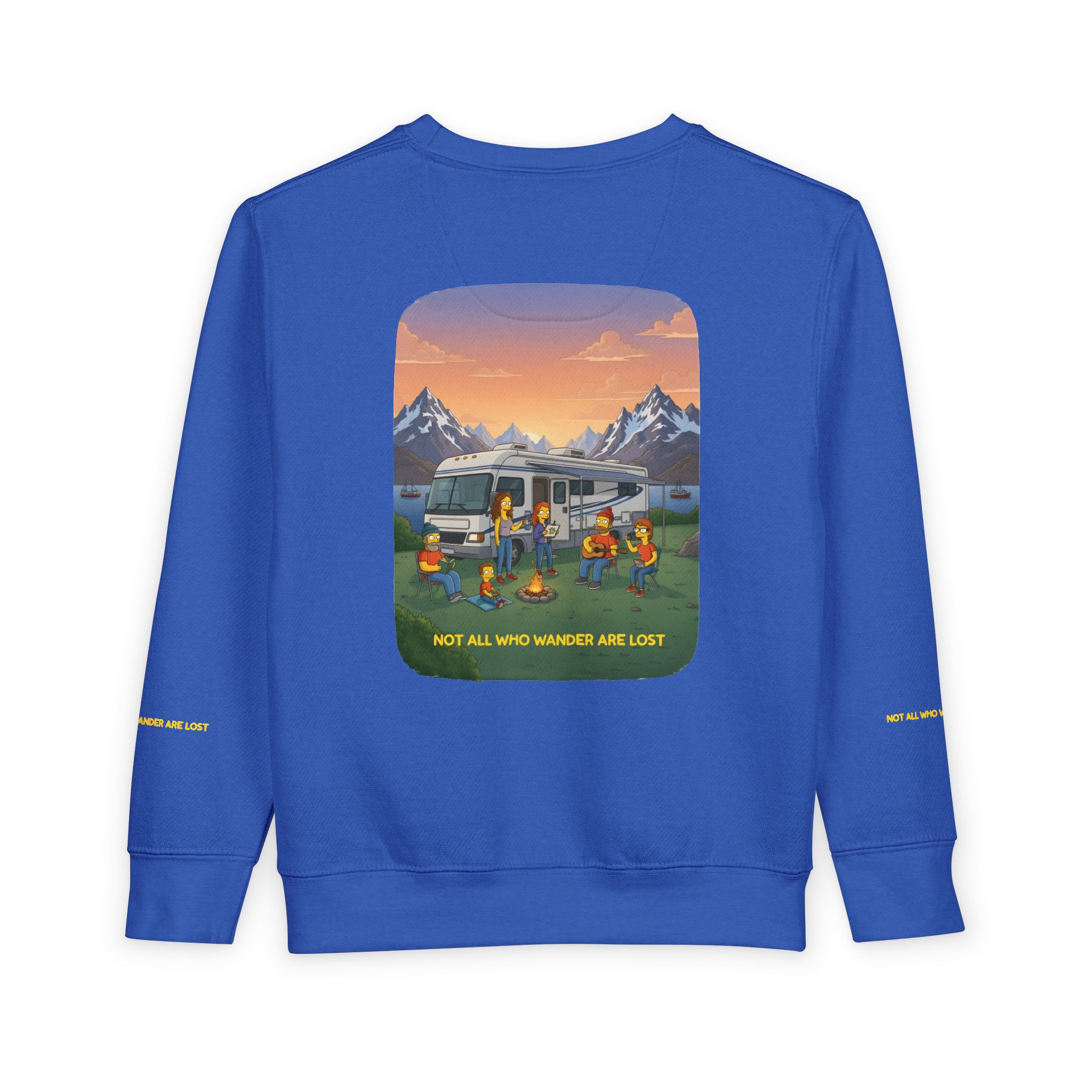 Toddler Sweatshirt - "Not All Who Wander Are Lost" (Design Sitcom-Line)