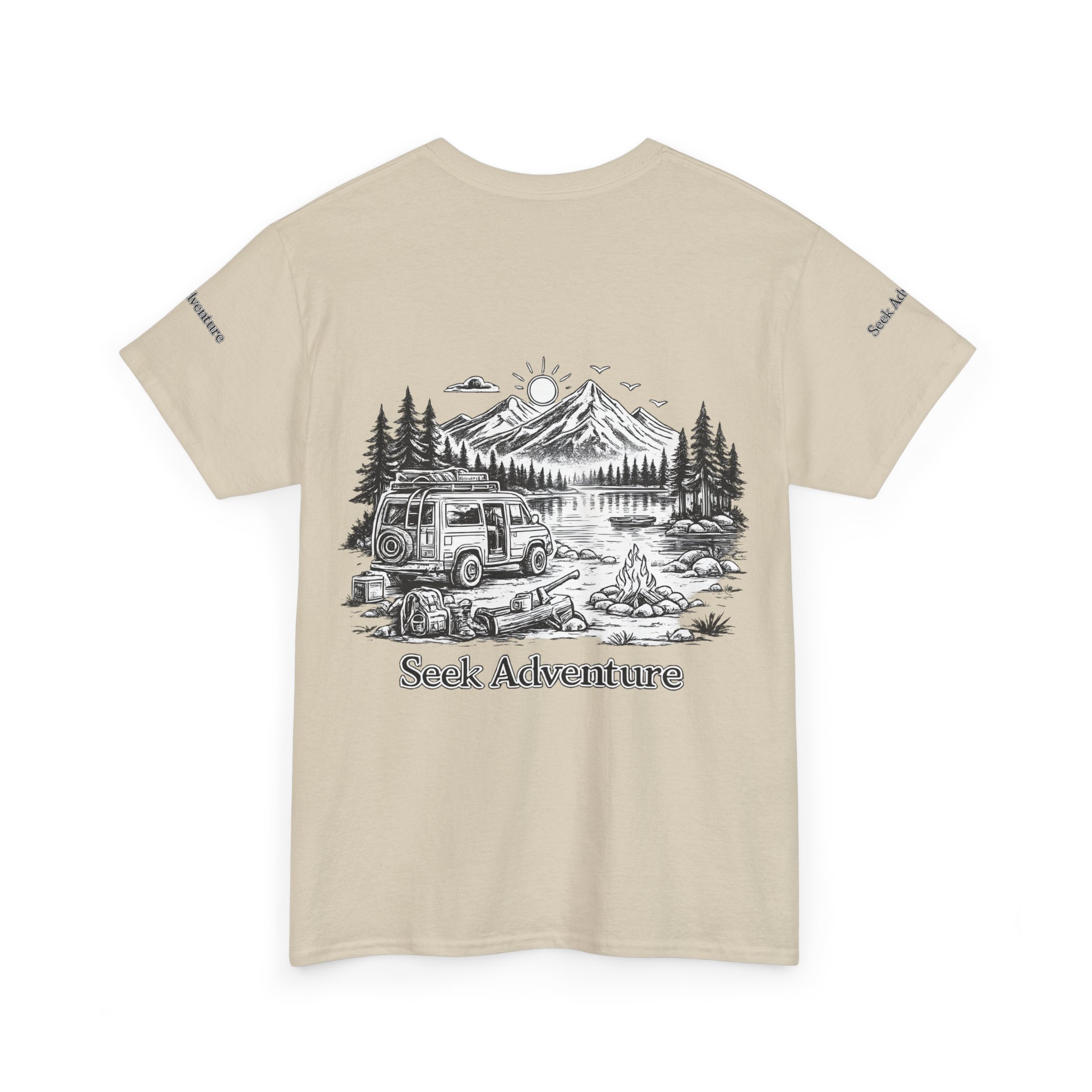 687103356416871393_2048.jpeg Unisex Heavy Cotton Tee — "Seek Adventure" Design Minimal-Line