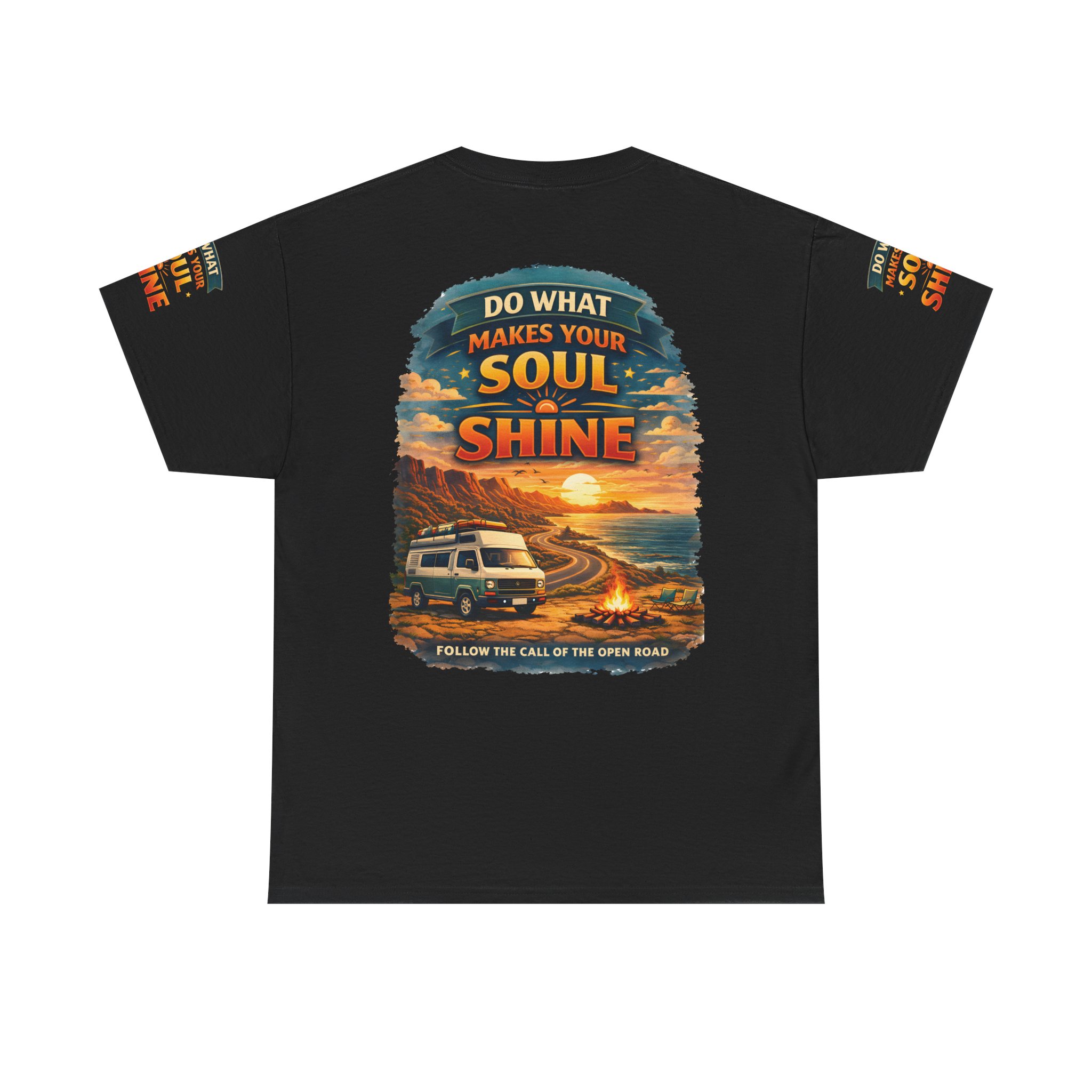 Unisex Heavy Cotton Tee — "Do What Makes Your Soul Shine" Design Scenic-Line