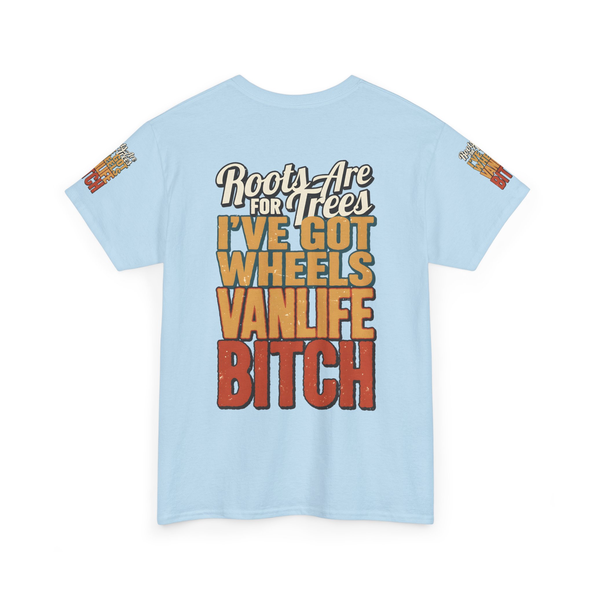 Unisex Heavy Cotton Tee — "Roots Are For Trees" Design F**K-Line