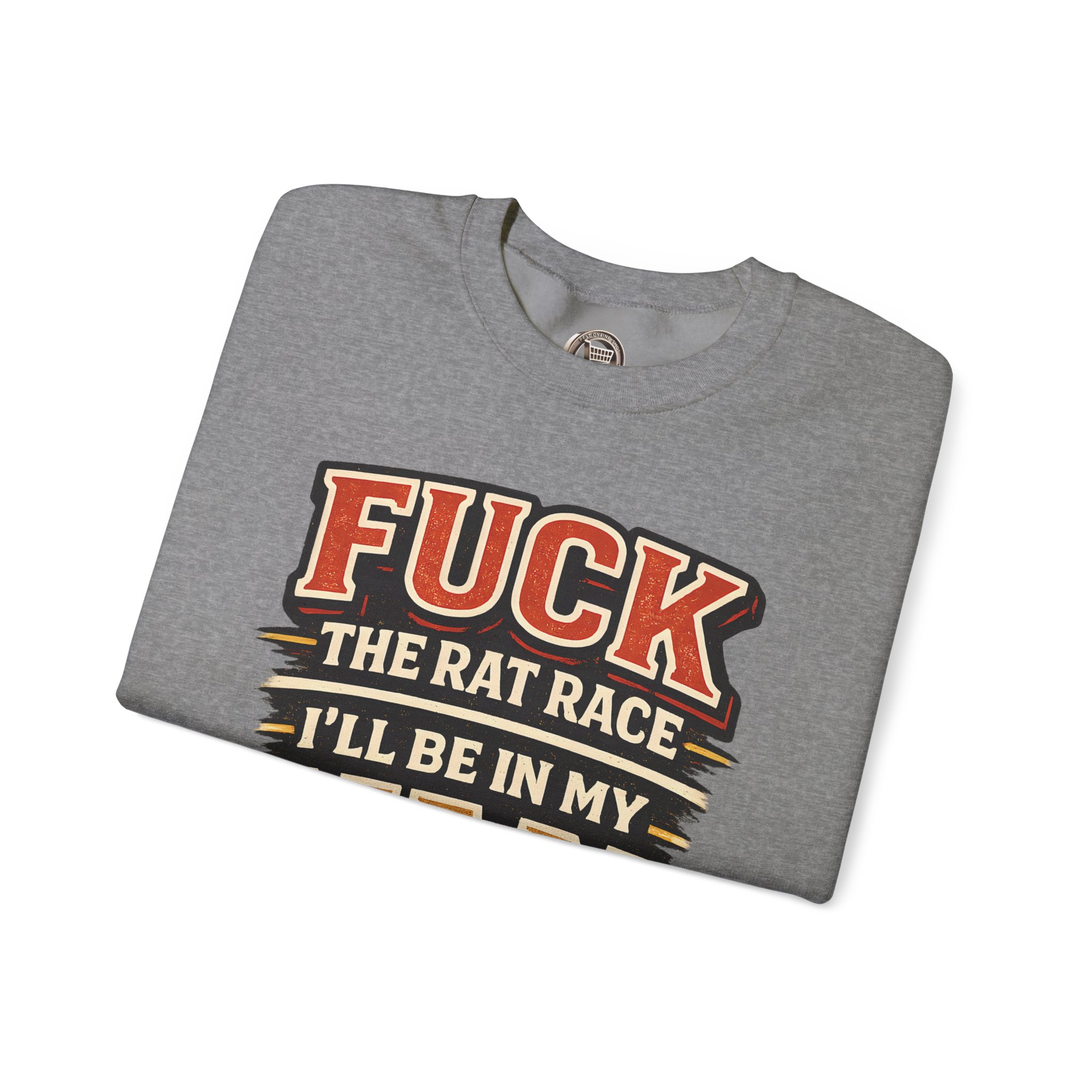 6884663512427517987_2048.jpeg Unisex Heavy Blend™ Crewneck Sweatshirt — "Fuck The Rat Race" Design F**K-Line