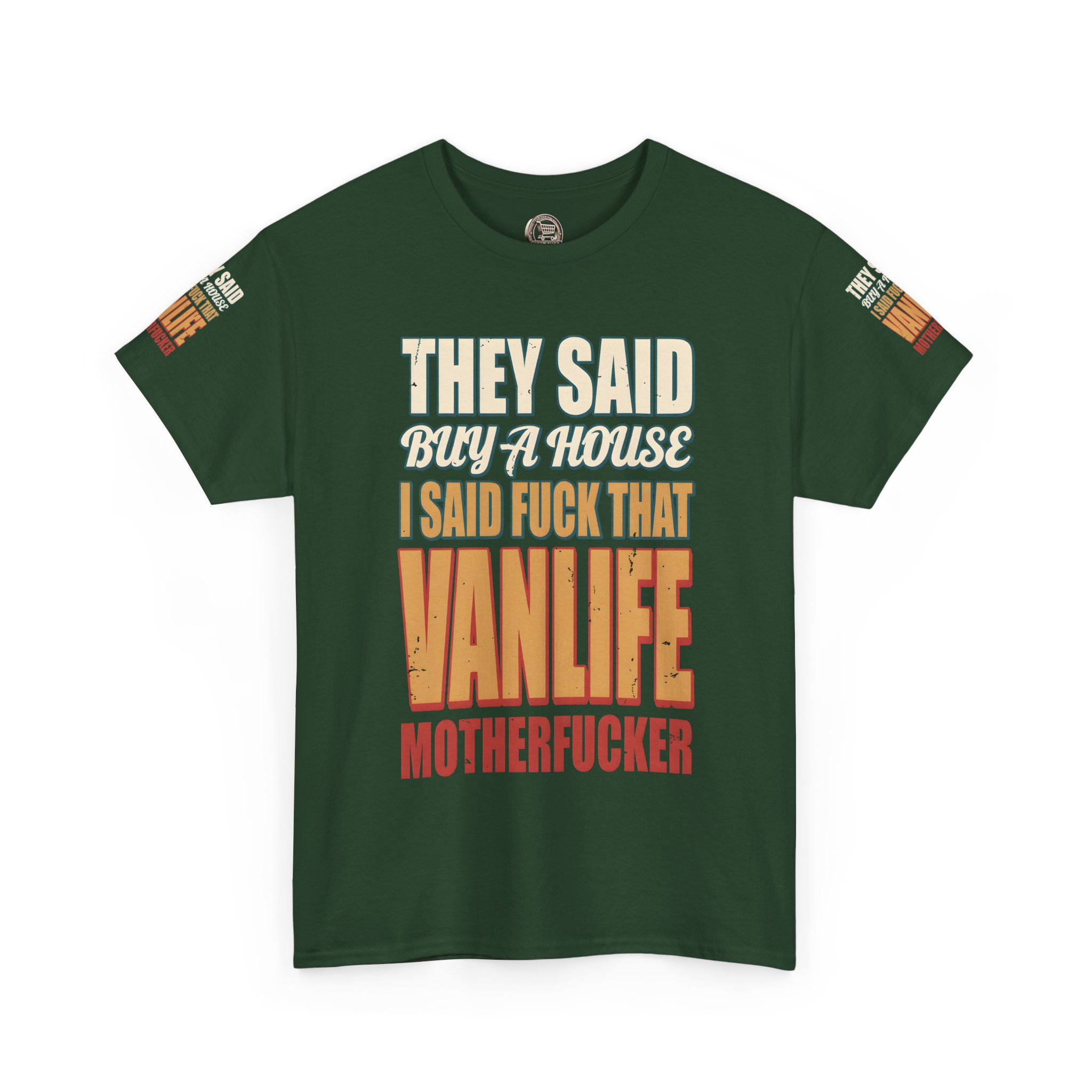 688505183713192908_2048.jpeg Unisex Heavy Cotton Tee — "They Said Buy A House" Design F**K-Line