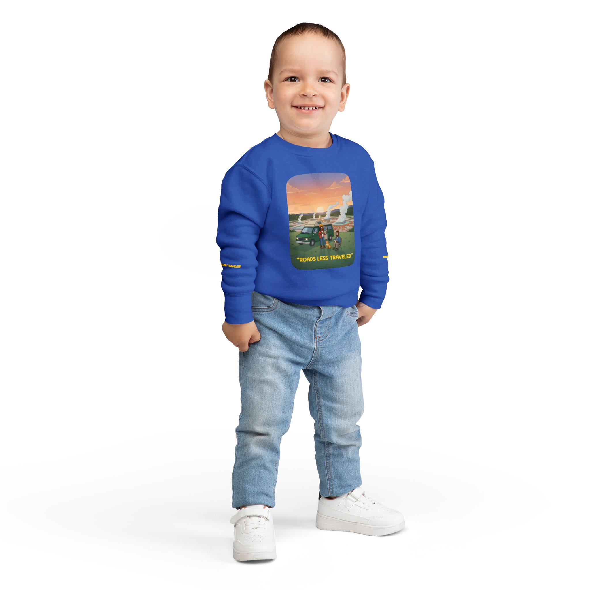 Toddler Sweatshirt - "Roads Less Traveled" (Design Sitcom-Line)